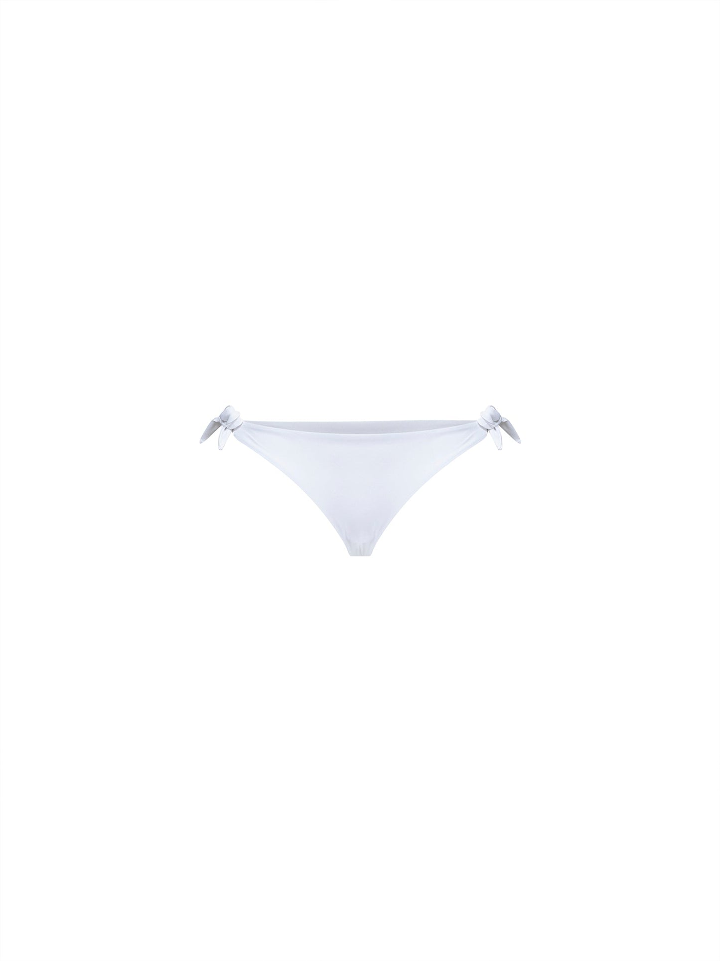 Brunello Cucinelli Women White Techno Jersey Bikini Bottom With Monili BRUNELLO CUCINELLI