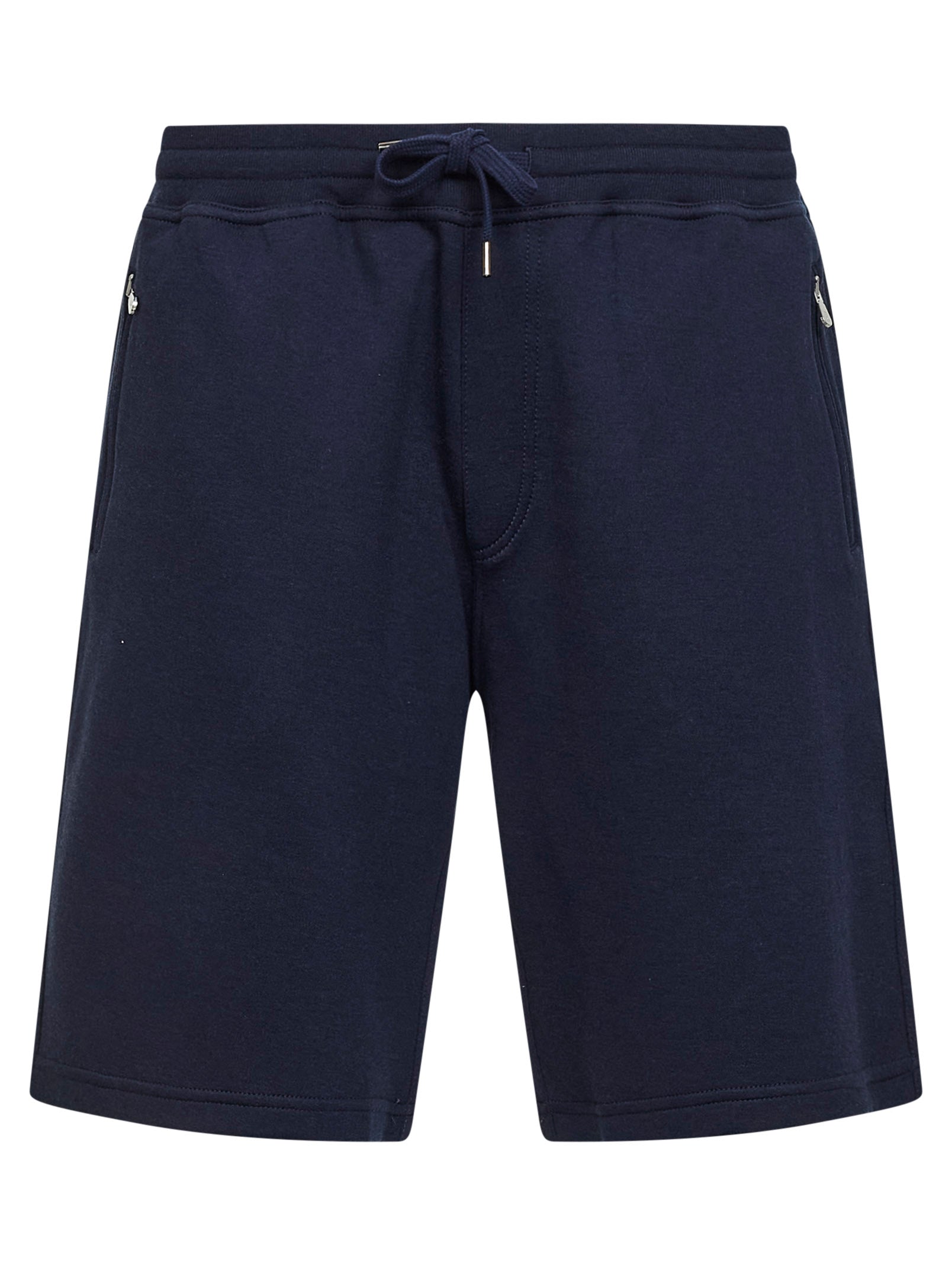 Brunello Cucinelli Men Cobalt Blue Double Fleece Bermuda Shorts BRUNELLO CUCINELLI