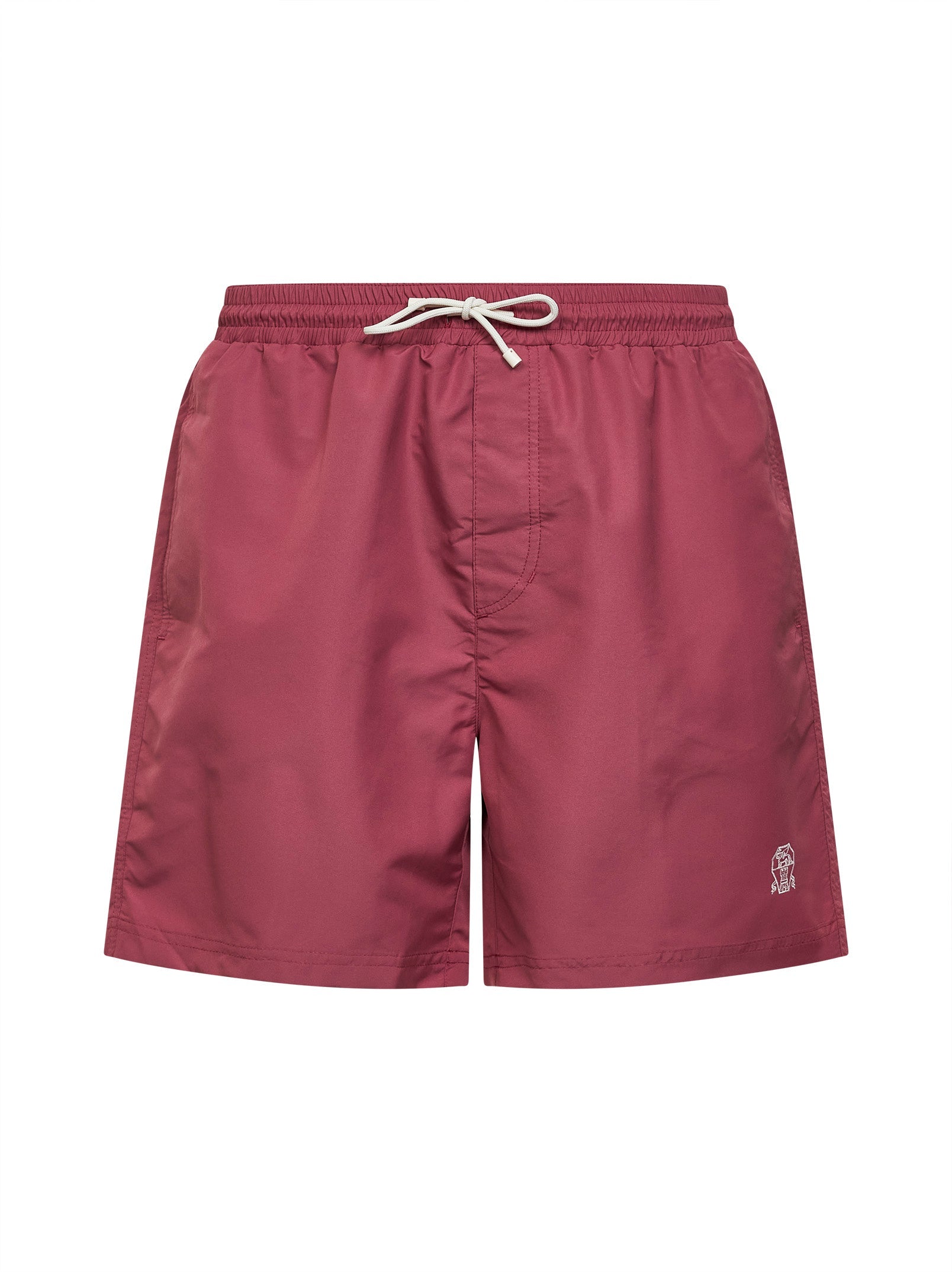 Brunello Cucinelli Men Coral Nylon Swim Shorts BRUNELLO CUCINELLI