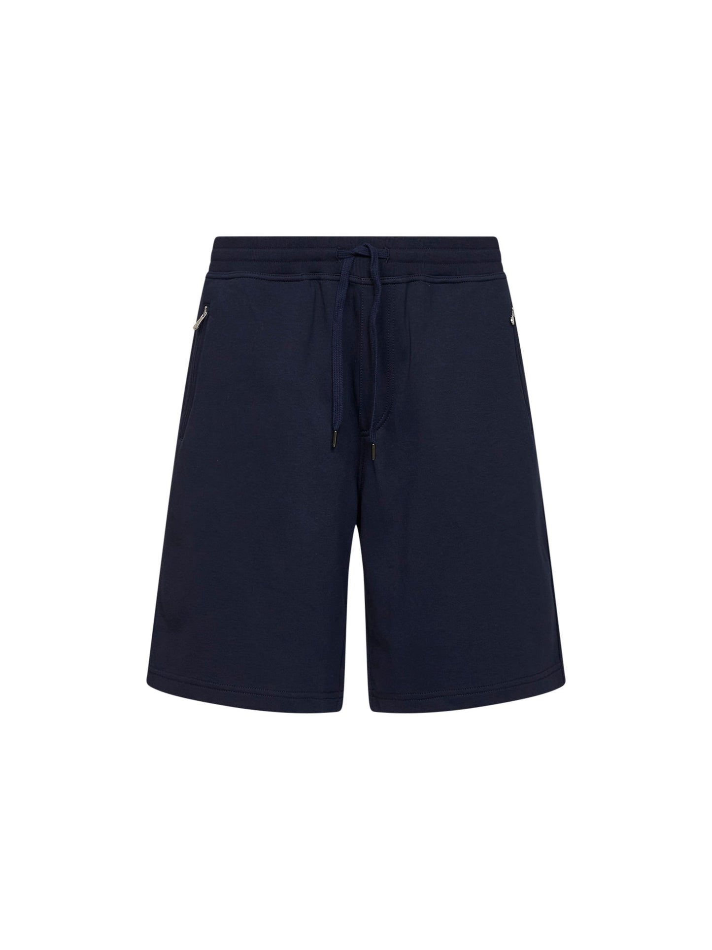 Brunello Cucinelli Men Cobalt Blue Techno Cotton Fleece Bermuda Shorts BRUNELLO CUCINELLI