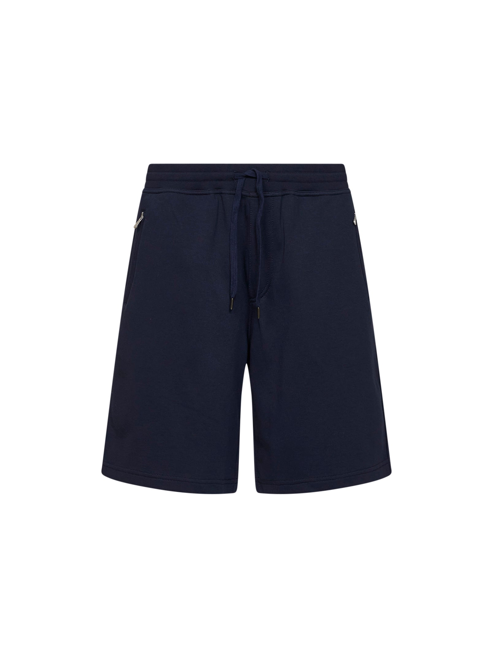 Brunello Cucinelli Men Cobalt Blue Techno Cotton Fleece Bermuda Shorts BRUNELLO CUCINELLI