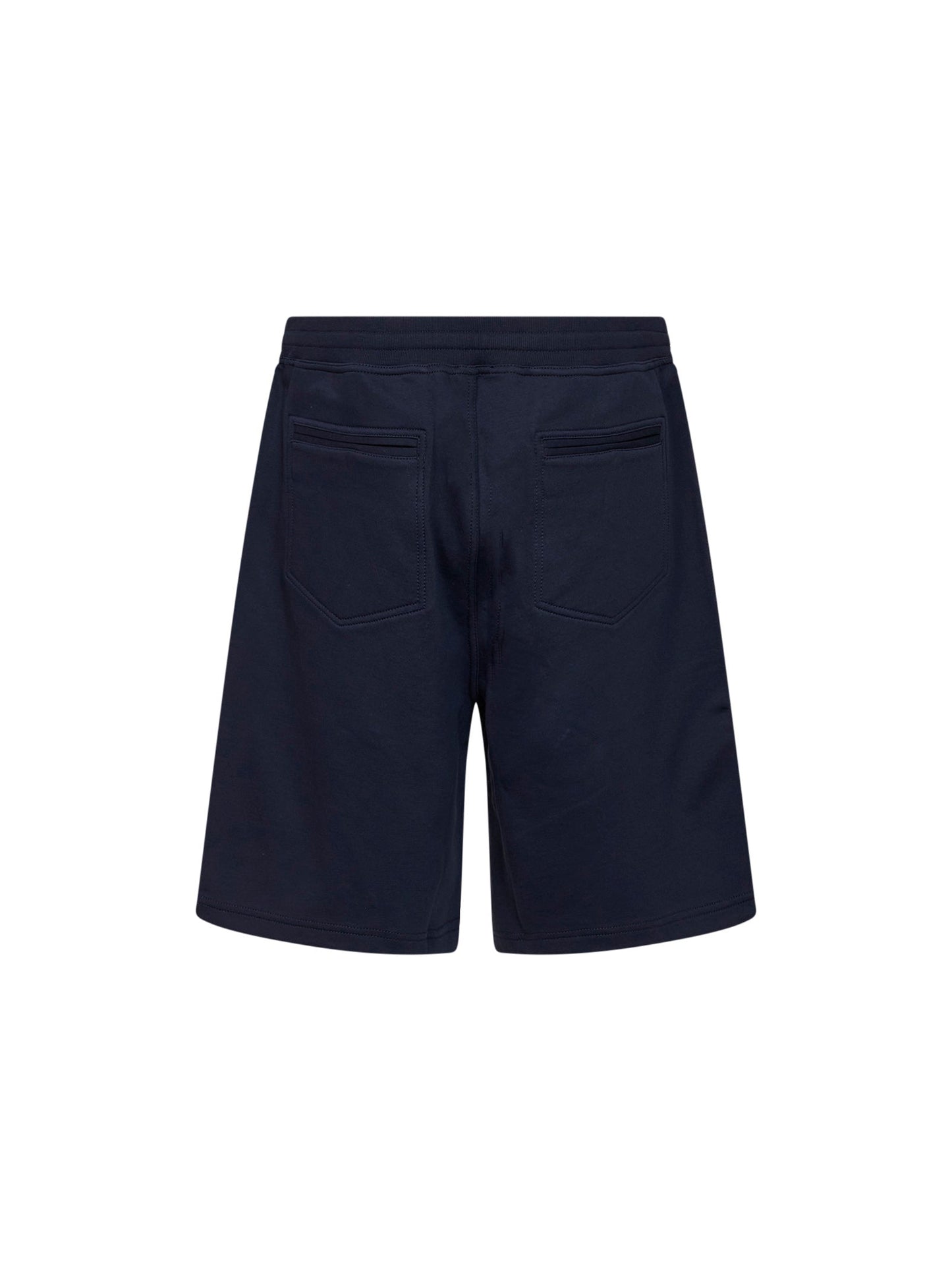 Brunello Cucinelli Men Cobalt Blue Techno Cotton Fleece Bermuda Shorts BRUNELLO CUCINELLI