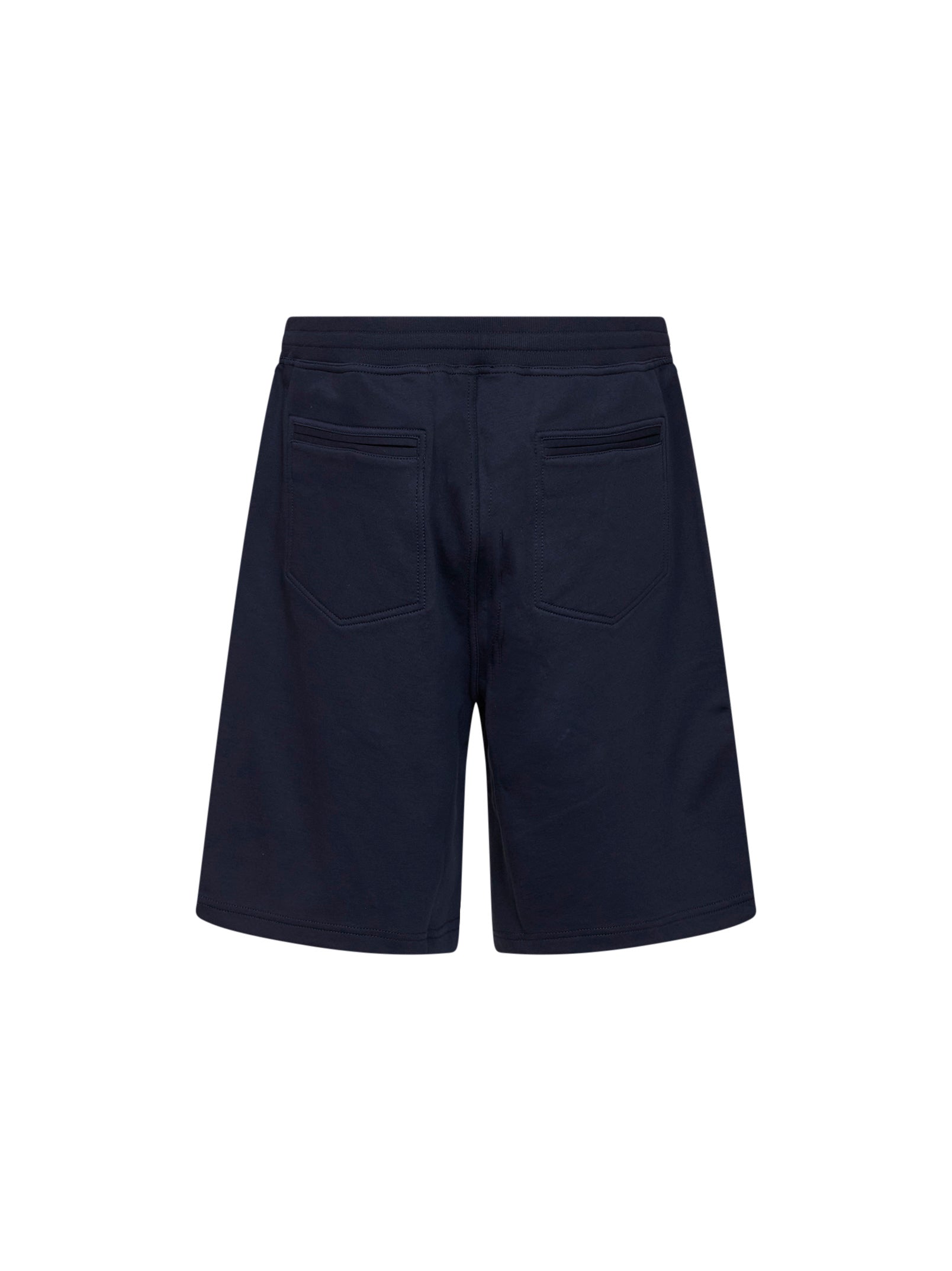Brunello Cucinelli Men Cobalt Blue Techno Cotton Fleece Bermuda Shorts BRUNELLO CUCINELLI