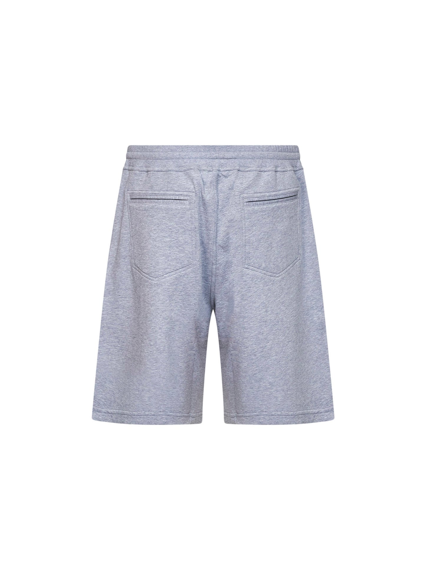 Brunello Cucinelli Men Grey Techno Cotton Fleece Bermuda Shorts BRUNELLO CUCINELLI