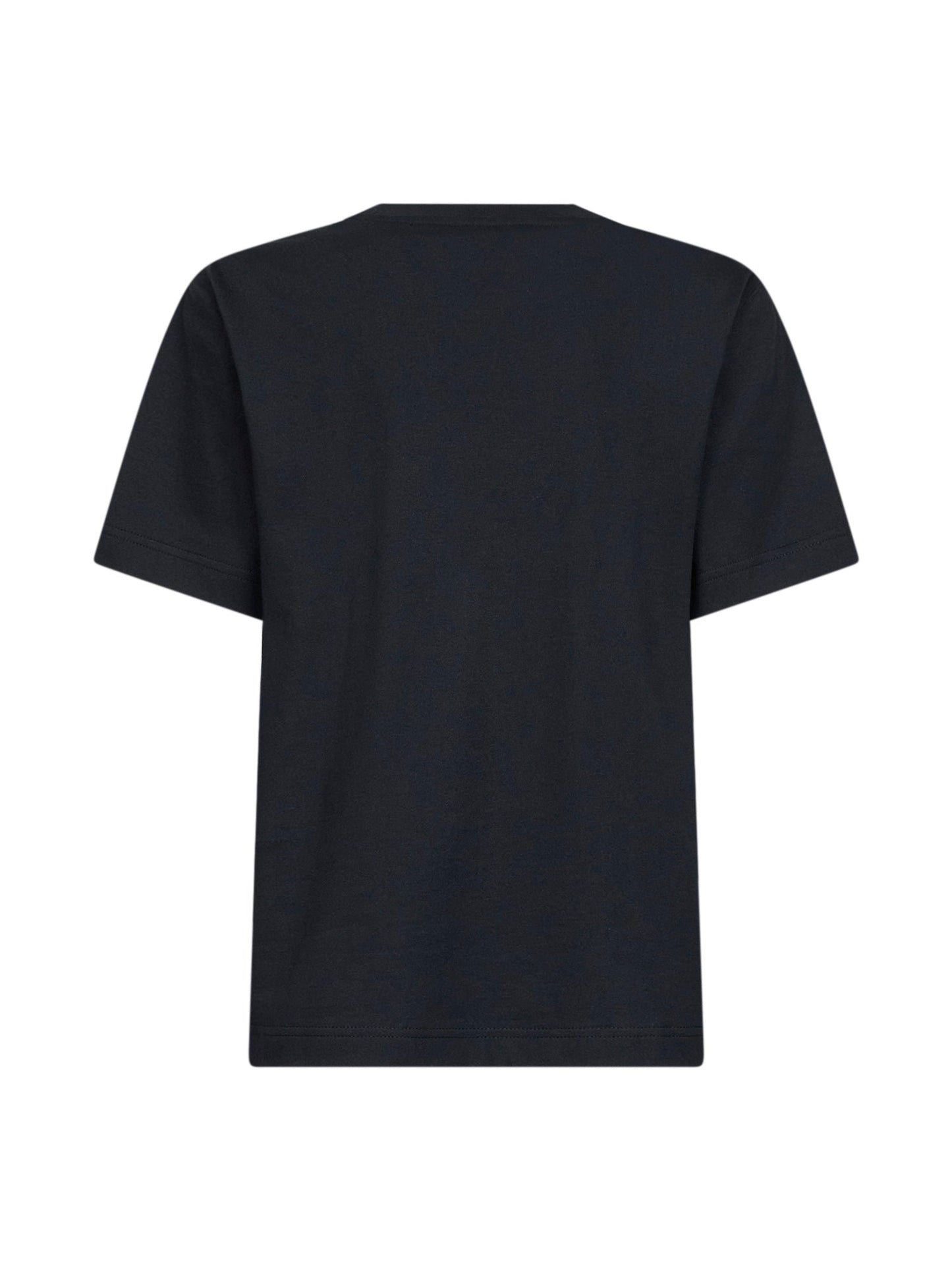 Burberry Women Black Cotton Logo T-Shirt BURBERRY