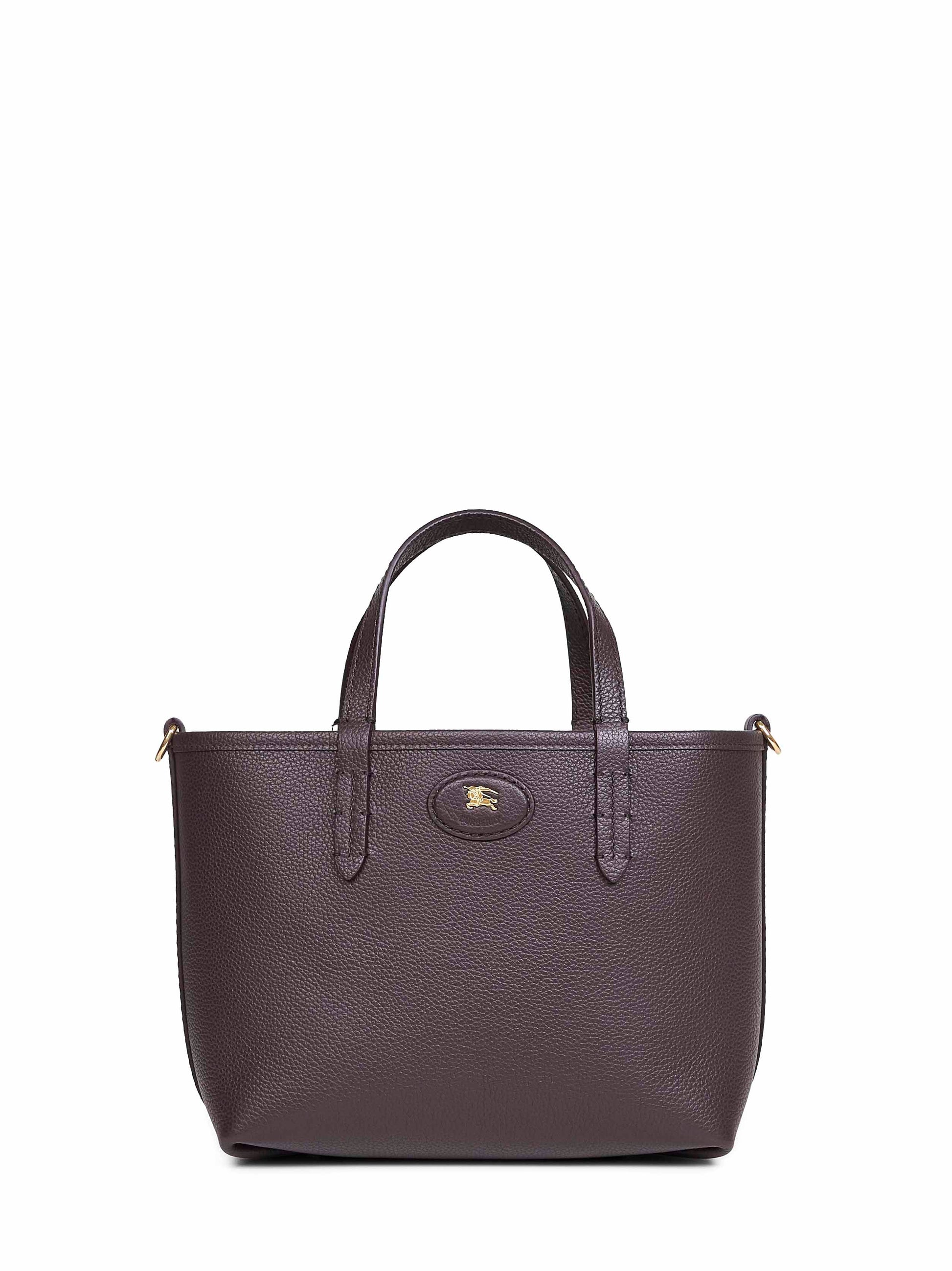 Burberry Women Brown And Beige Bloomsbury Mini Reversible Tote Bag BURBERRY