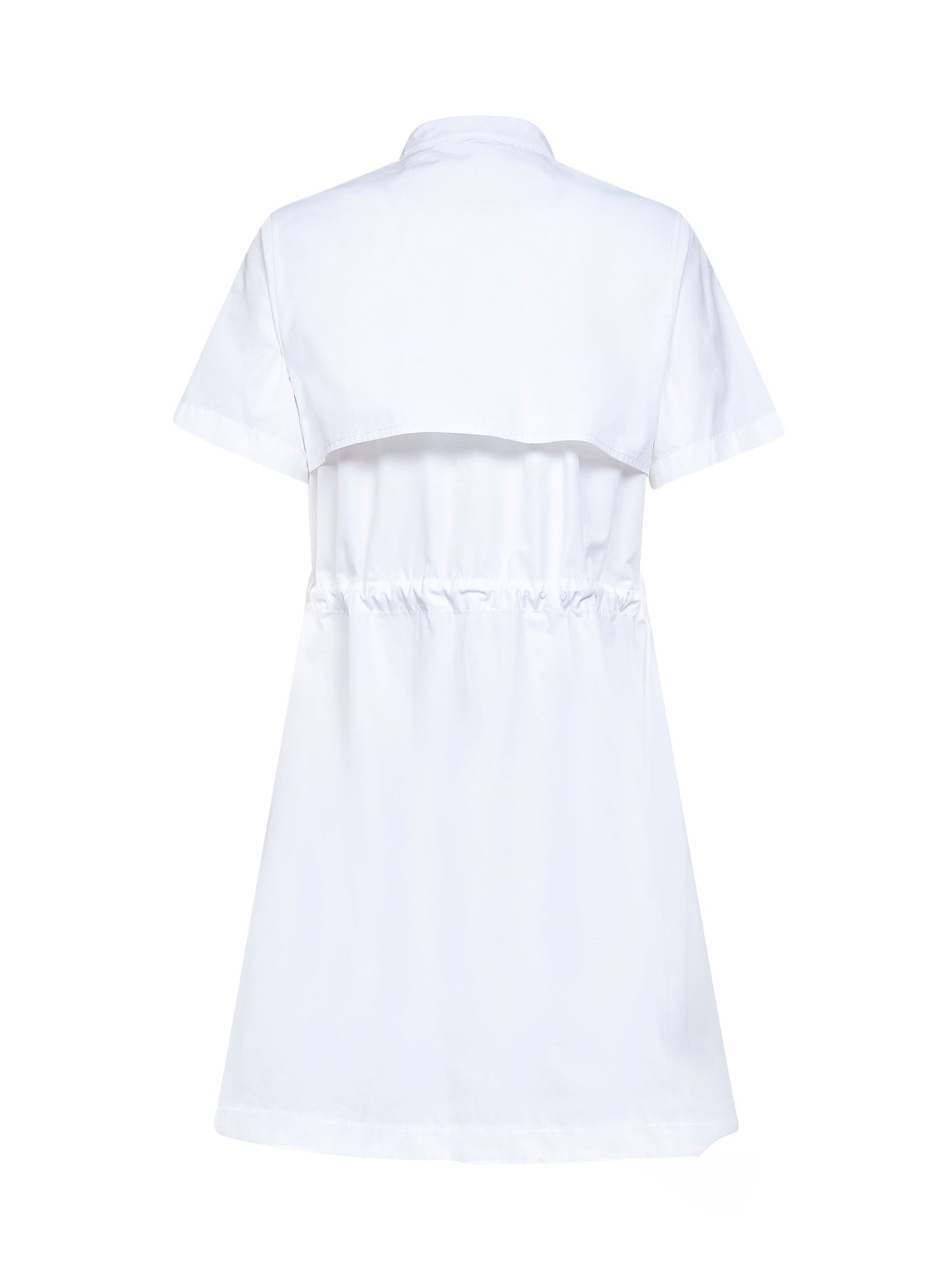 Burberry Women Optical White Cotton Poplin Short Dress BURBERRY