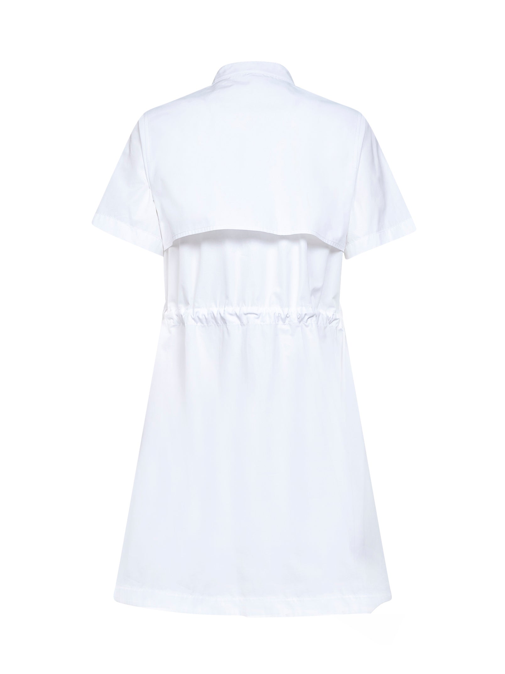 Burberry Women Optical White Cotton Poplin Short Dress BURBERRY