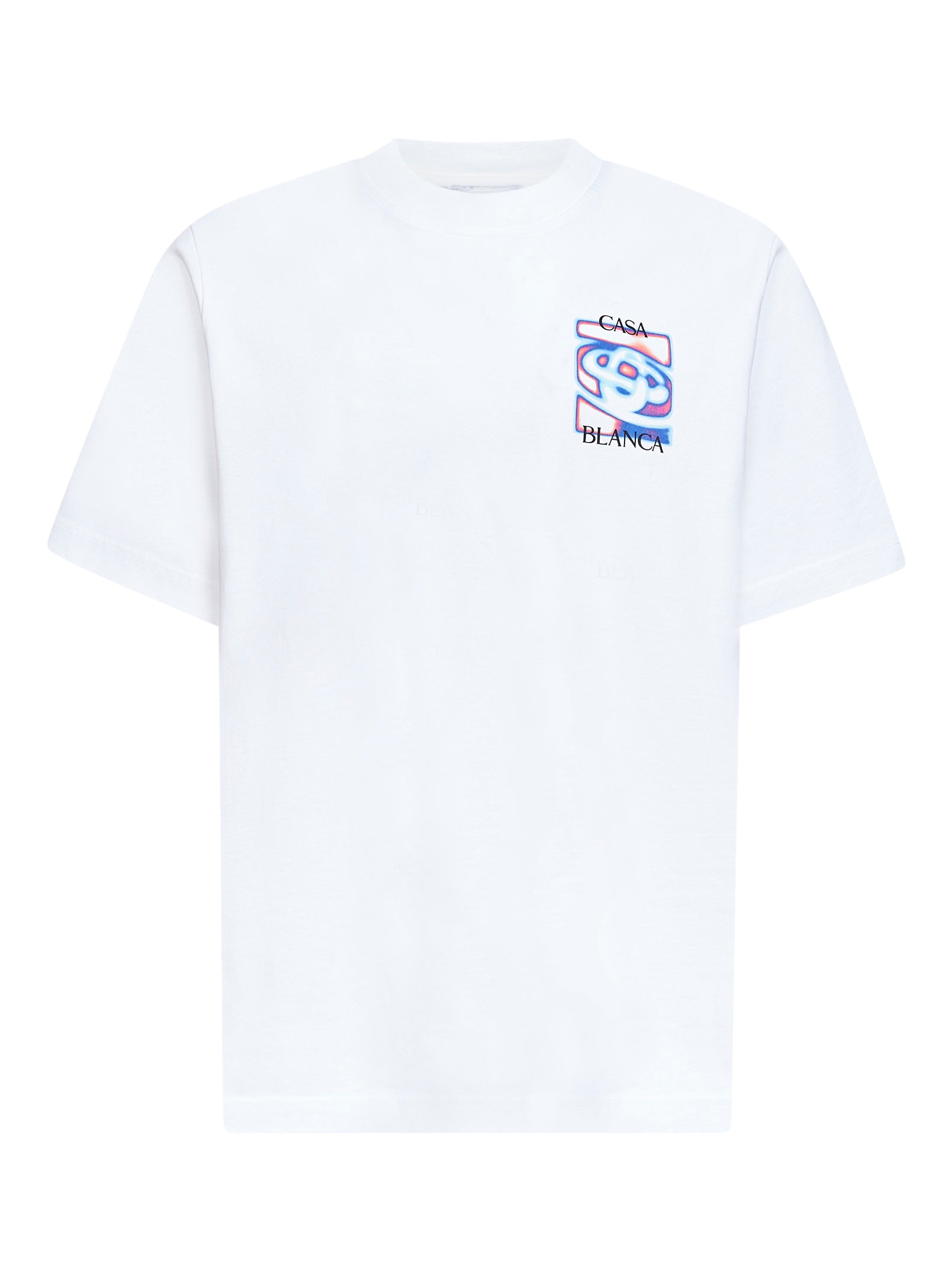Casablanca Men White Heat Map Logo T-Shirt CASABLANCA