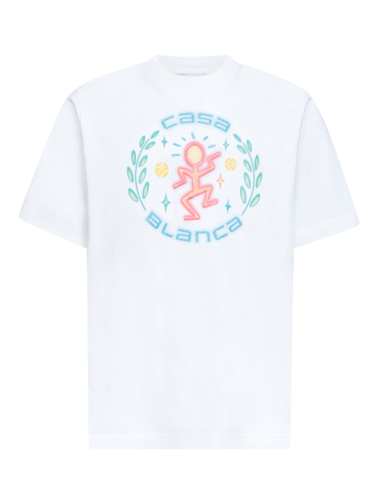 Casablanca Men White Dance Joy T-Shirt CASABLANCA
