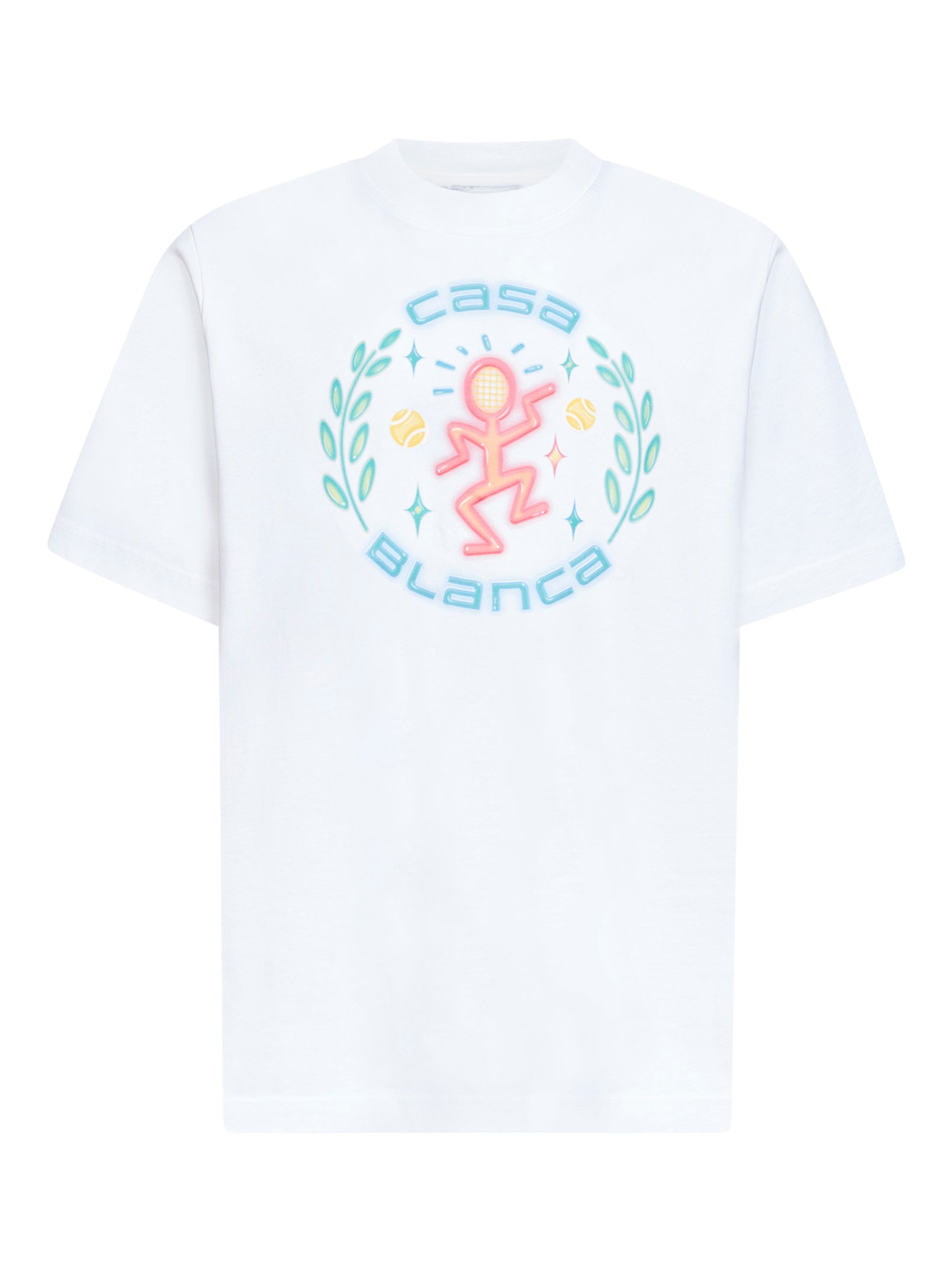 Casablanca Men White Dance Joy T-Shirt CASABLANCA