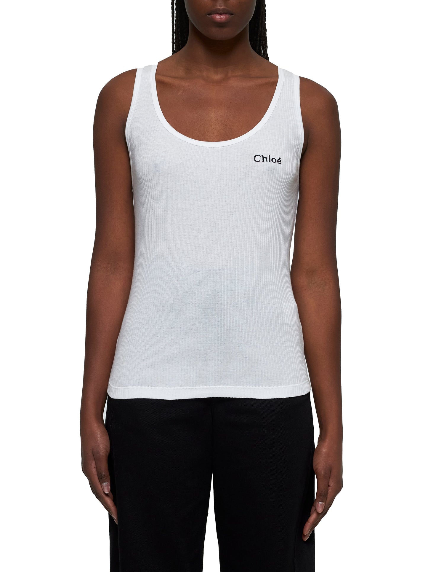 Chloé Women Cotton Tank Top CHLOE
