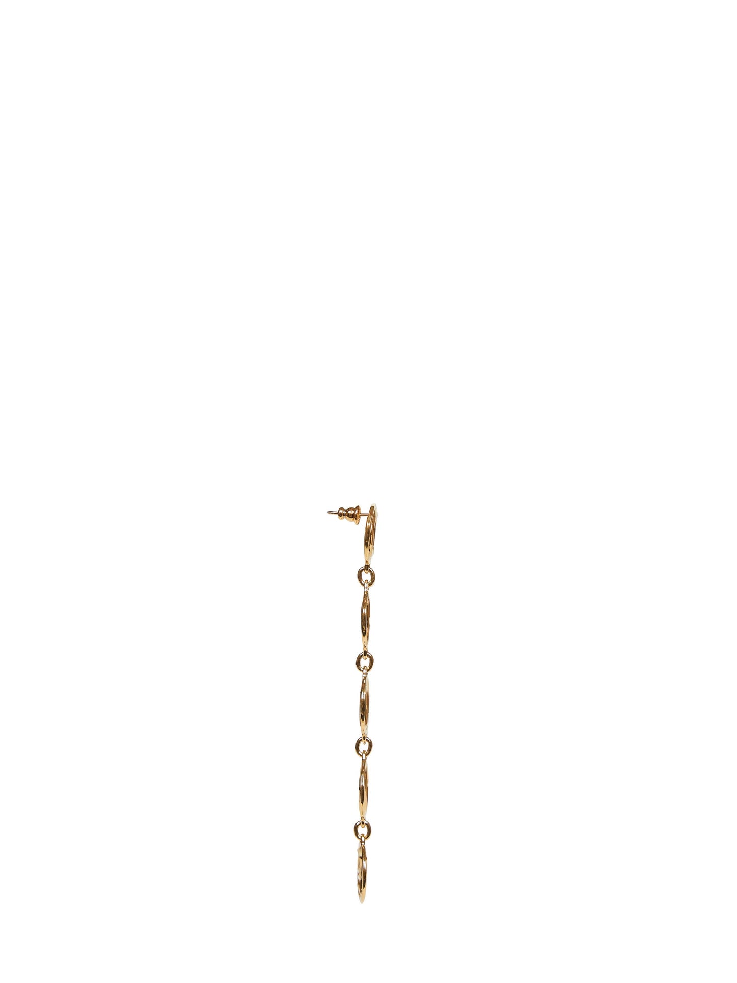 Chloé Women Gold Brass Chloé Script Drop Earrings CHLOE