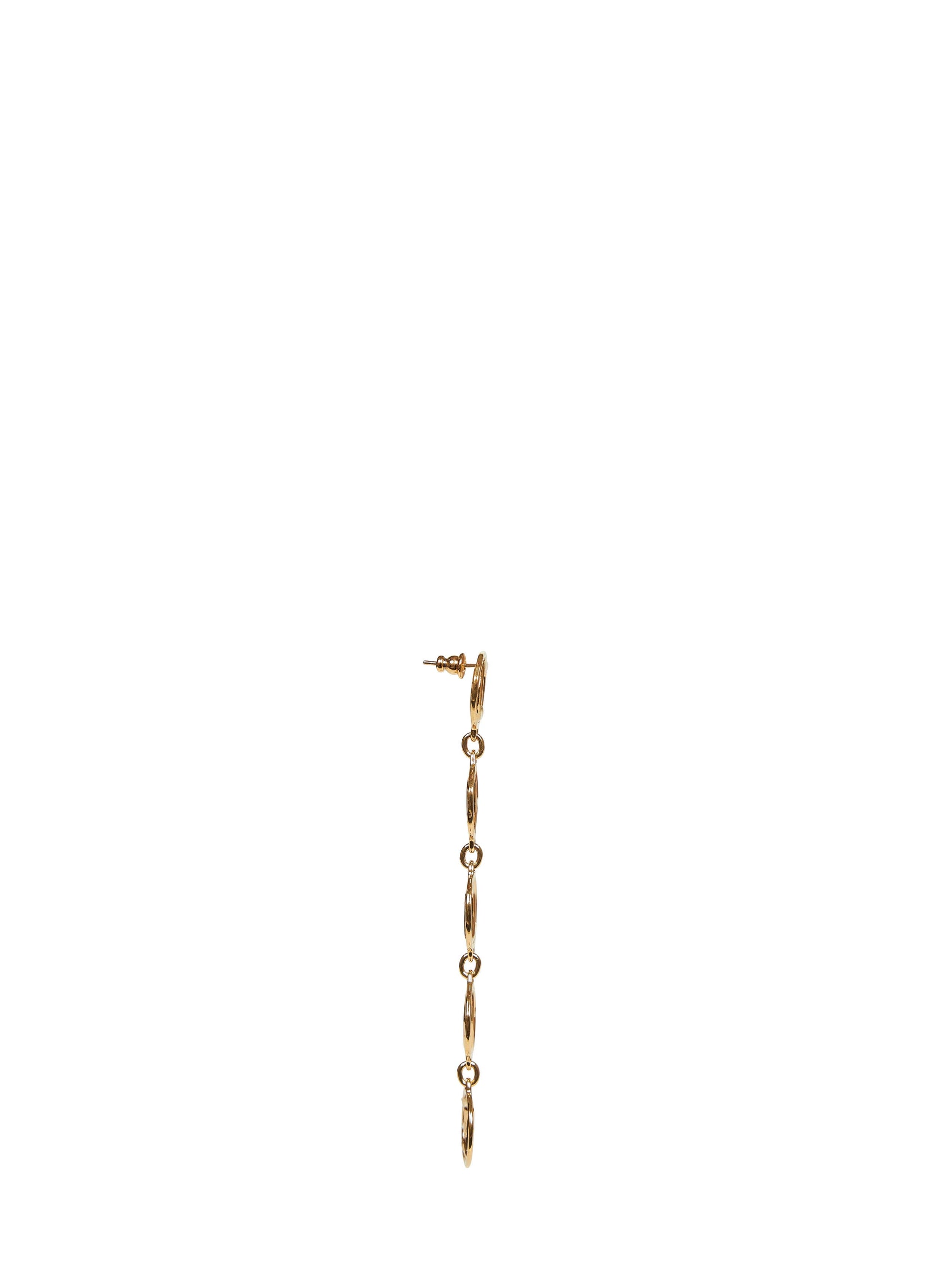 Chloé Women Gold Brass Chloé Script Drop Earrings CHLOE