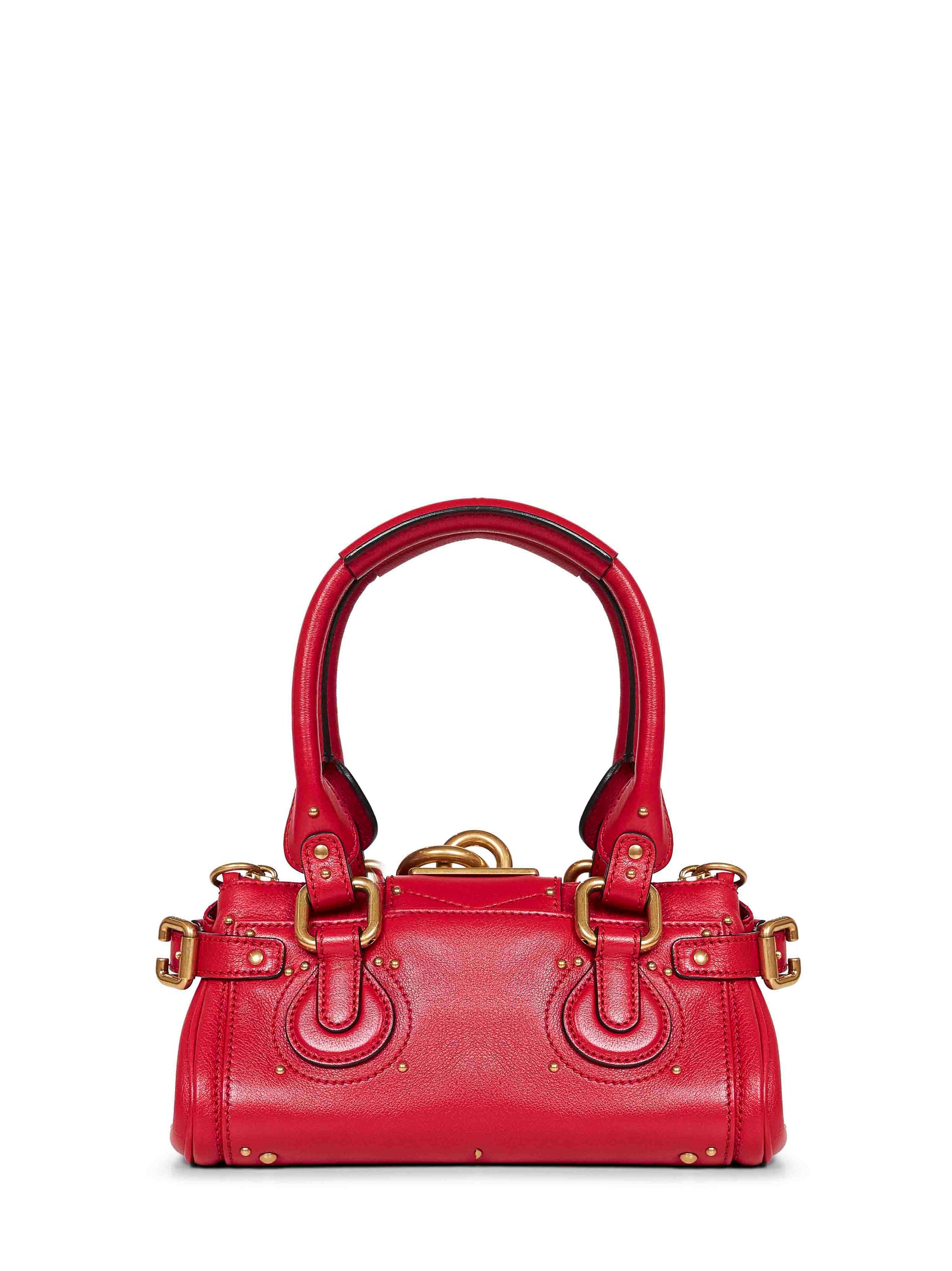 Chloé Women Tulip Red Paddington Small Handbag CHLOE