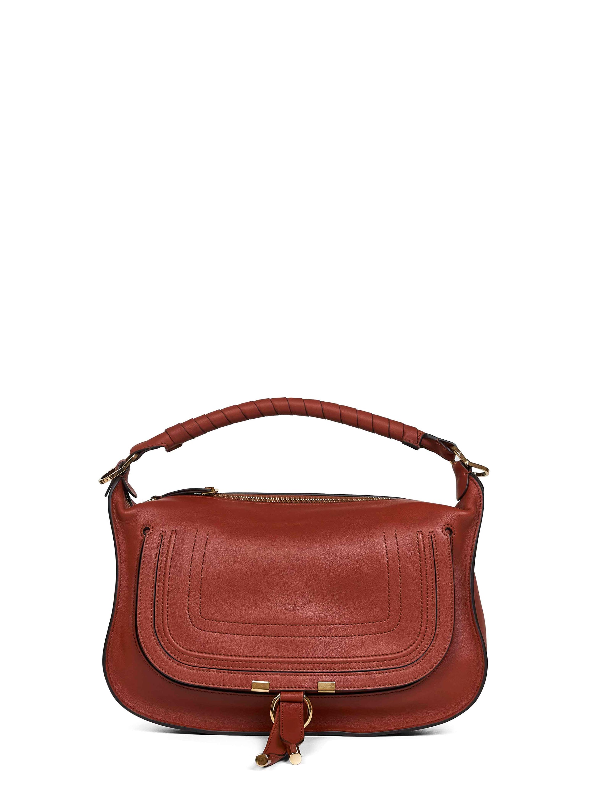 Chloé Women Clay Brown Marcie Small Shoulder Bag CHLOE