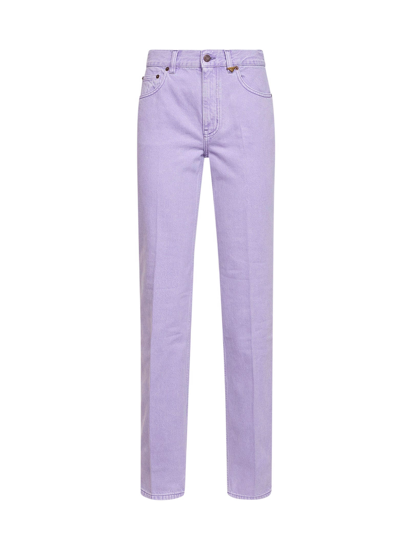 Chloé Women Lavender Fog Denim Straight Jeans CHLOE