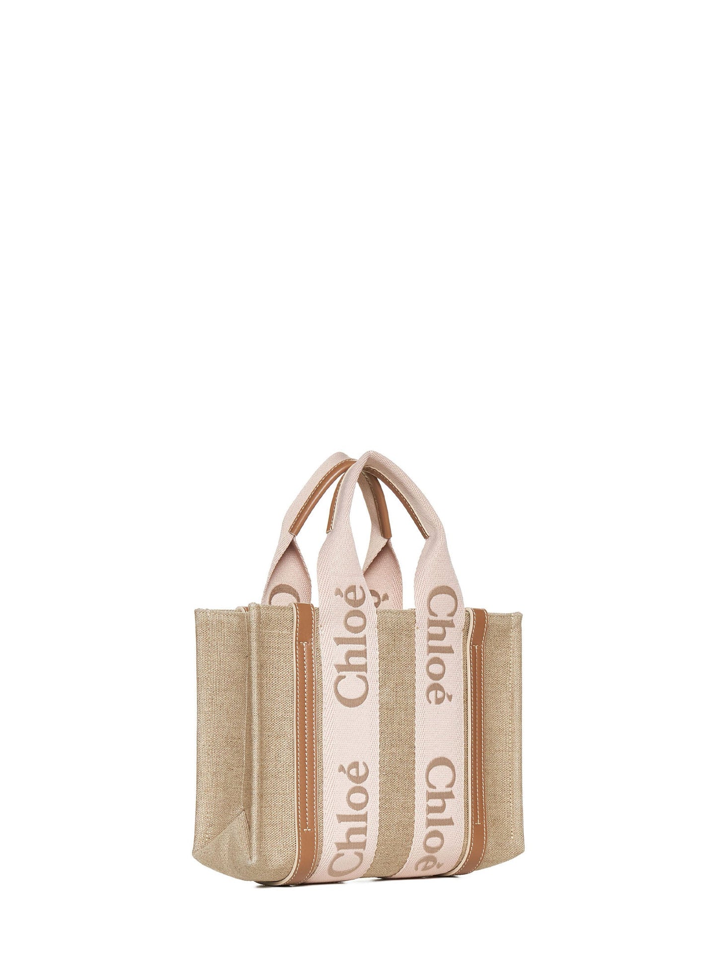 Chloé Women Woody Linen Small Tote Bag By Chloè<Br/> CHLOE