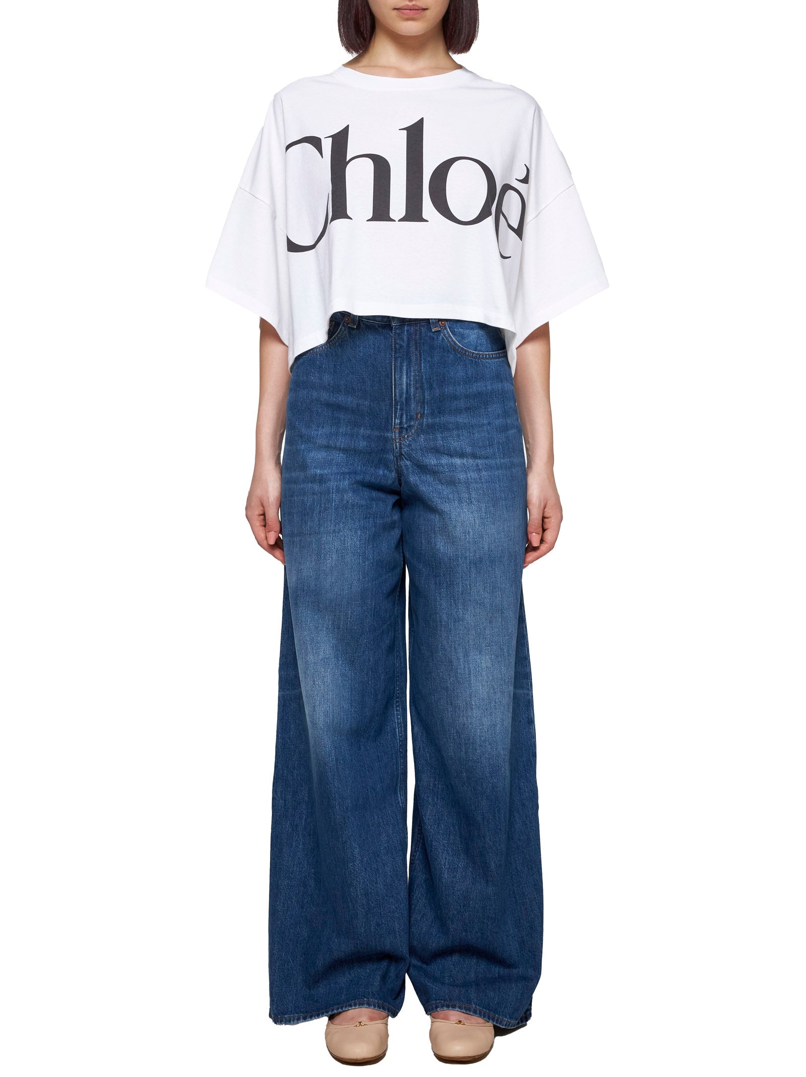 Chloé Women Wide-Leg Denim Jeans CHLOE