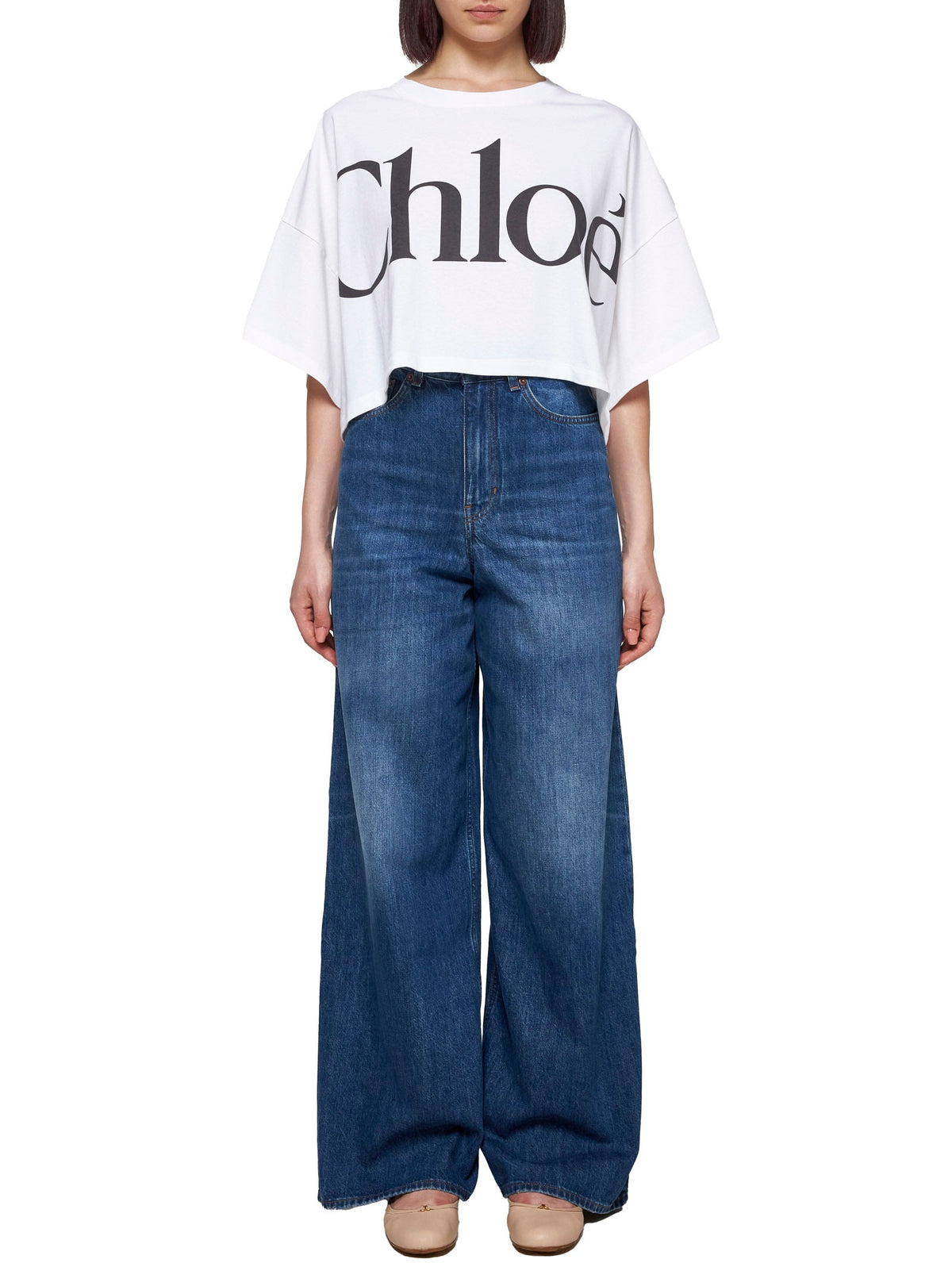 Chloé Women Wide-Leg Denim Jeans CHLOE