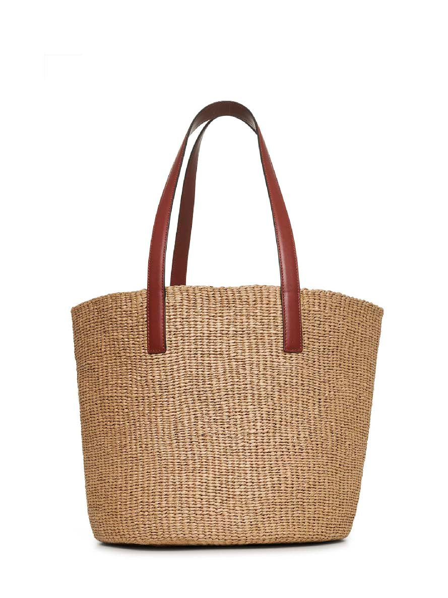 Chloé Women Beige Horse Medal Large Basket Bag CHLOE