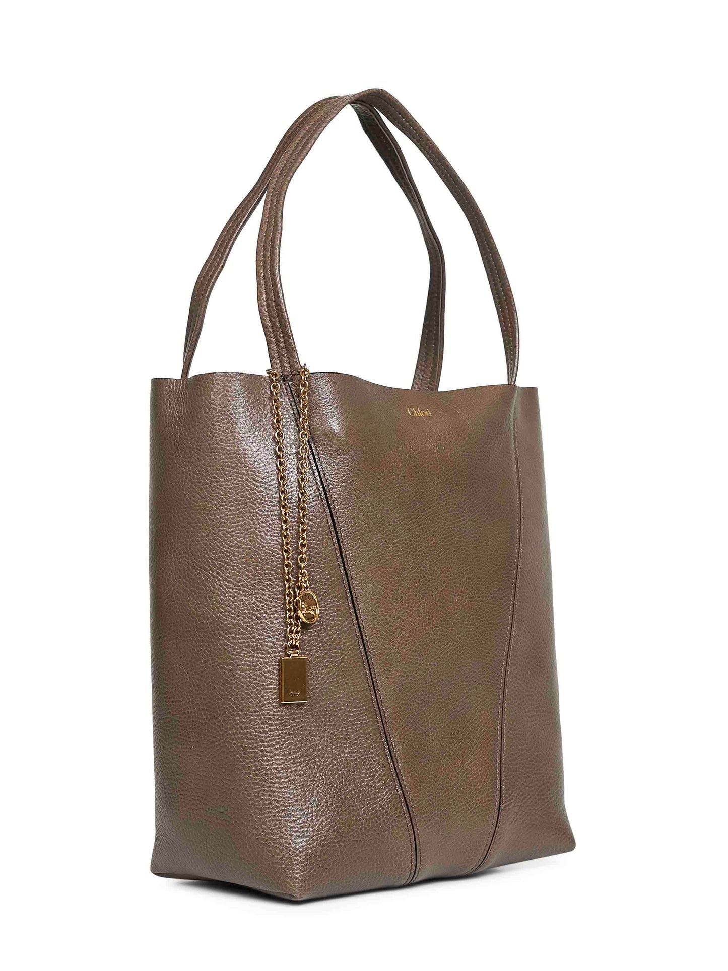 Chloé Women Flannel Grey Chloé Spin Tote Bag CHLOE