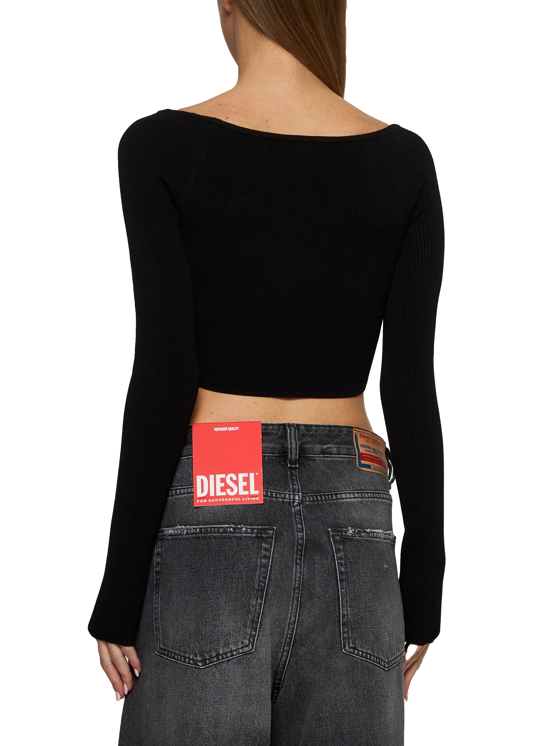 Diesel Women Black M-Vera-Ls Top DIESEL