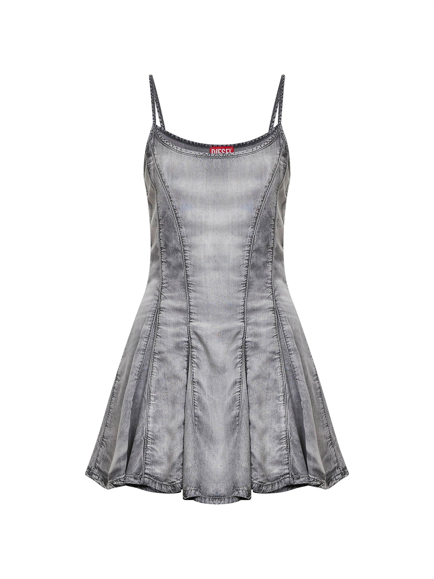 Diesel Women Grey De-Spoky-Fsi Flared Mini Dress DIESEL