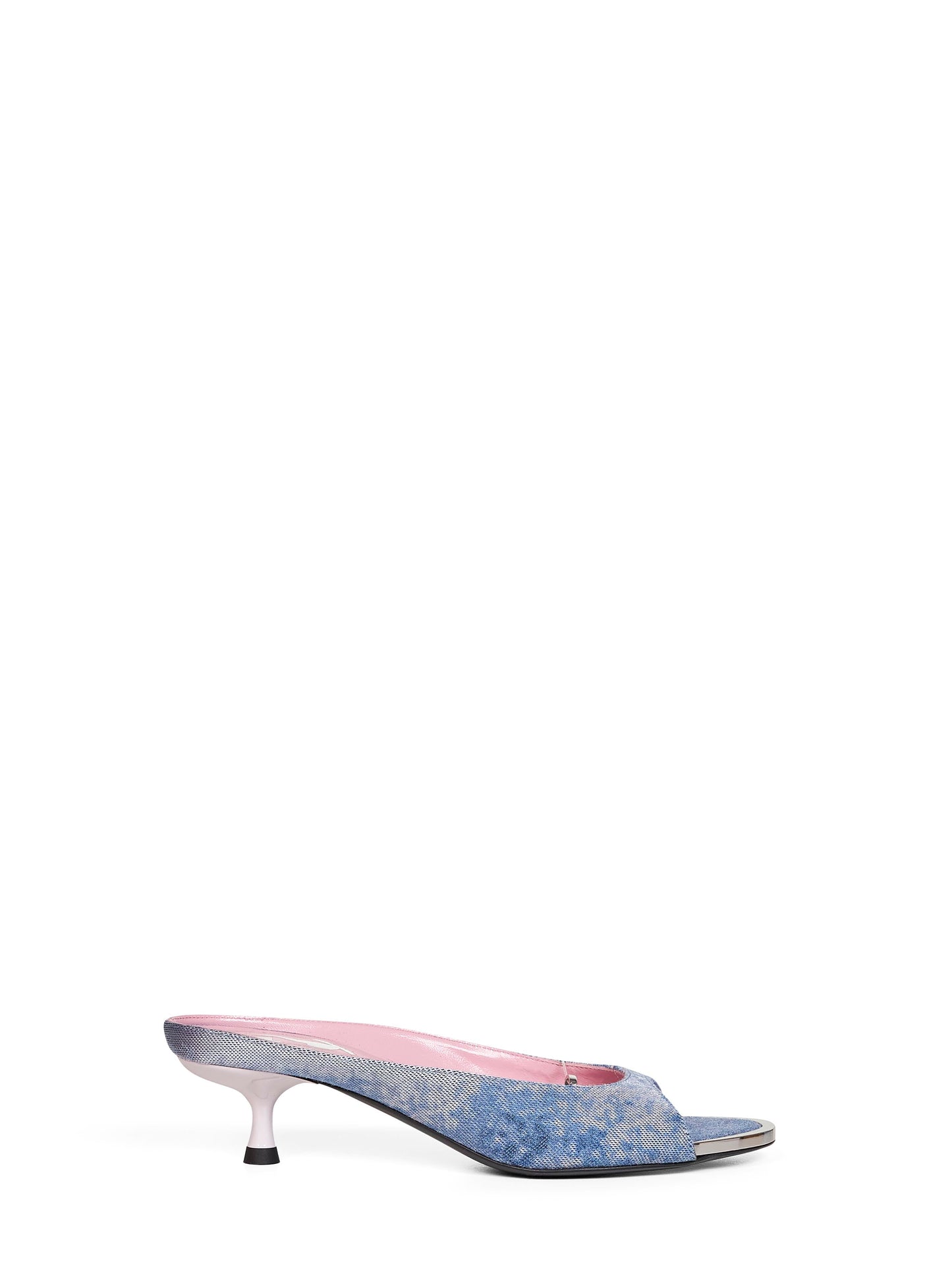 Diesel Women Blue Denim D-Diam's-Sa-40 Mules DIESEL
