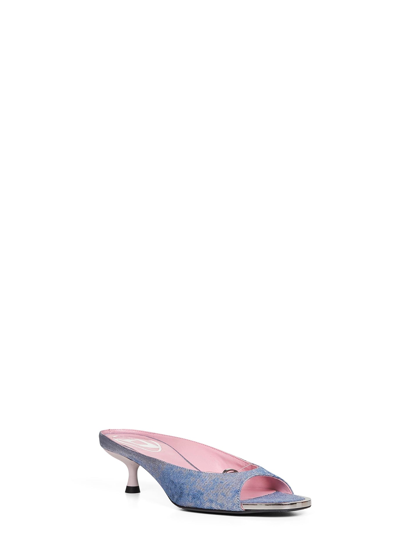 Diesel Women Blue Denim D-Diam's-Sa-40 Mules DIESEL
