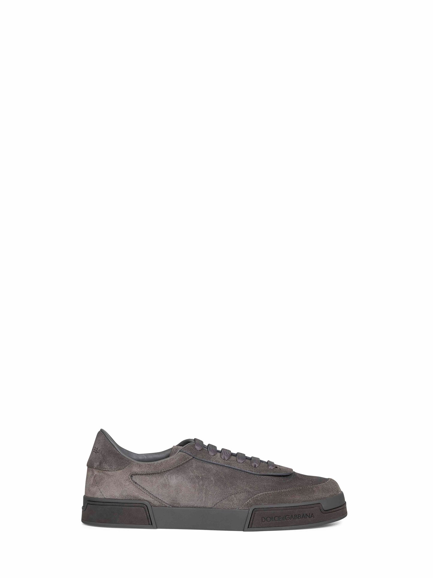 Dolce & Gabbana Men Grey Suede Portofino Yatch Sneakers DOLCE & GABBANA