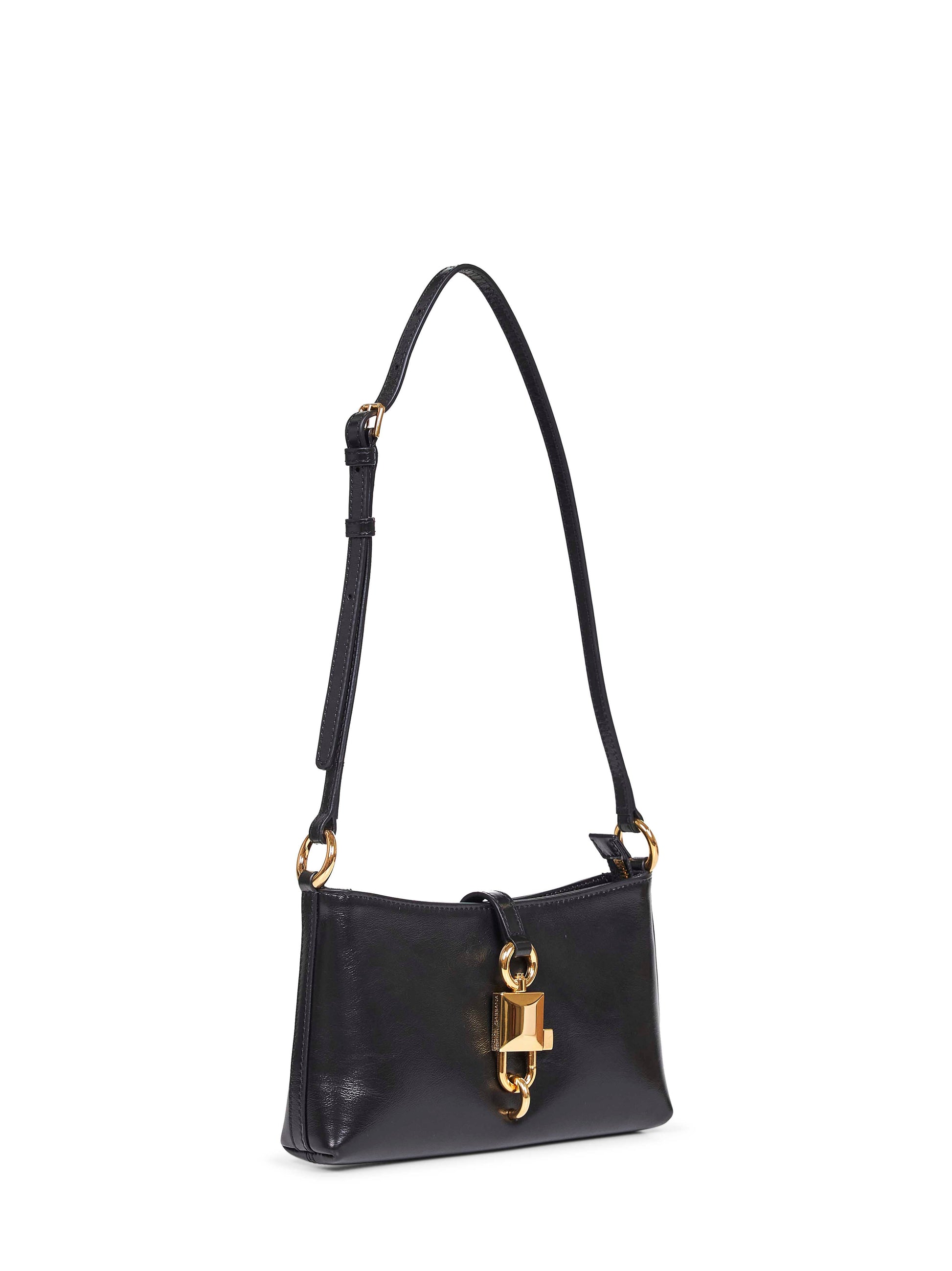 Dolce & Gabbana Women Black Lock Shoulder Bag DOLCE & GABBANA