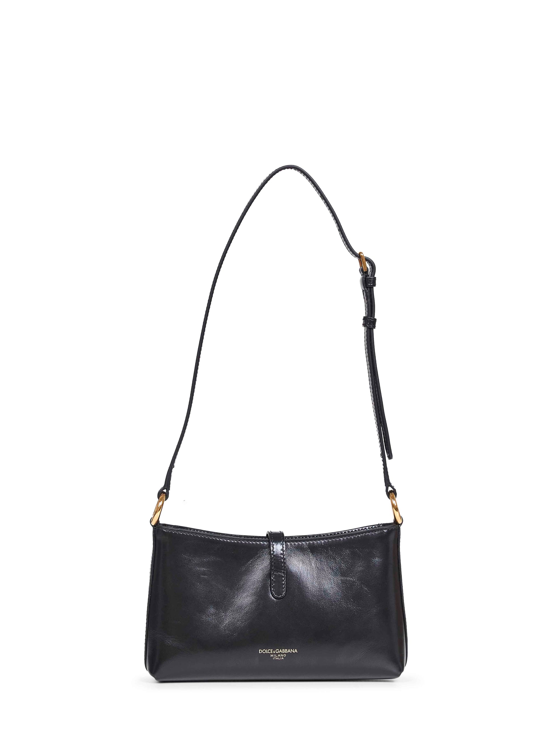 Dolce & Gabbana Women Black Lock Shoulder Bag DOLCE & GABBANA