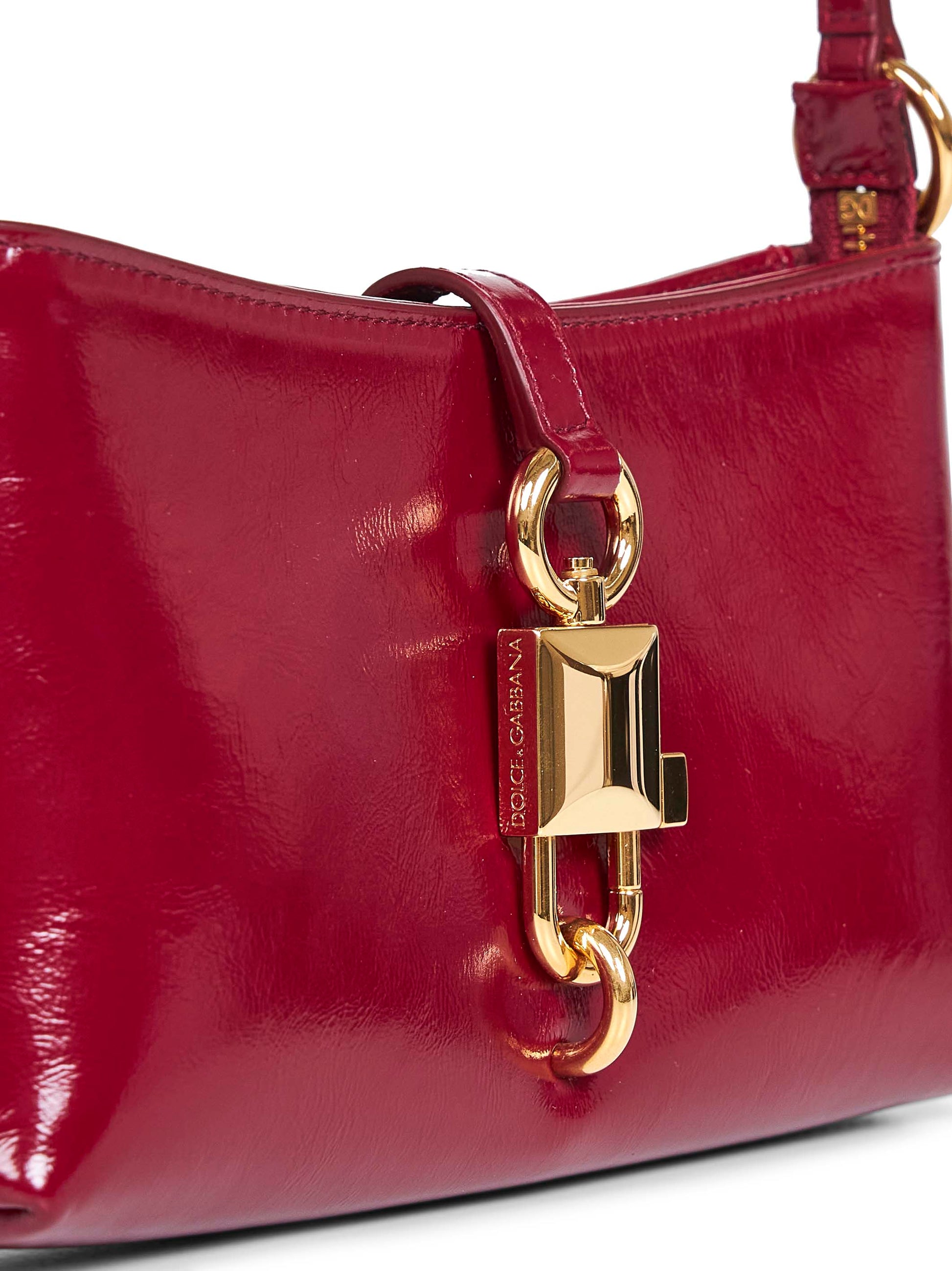 Dolce & Gabbana Women Red Lock Shoulder Bag DOLCE & GABBANA