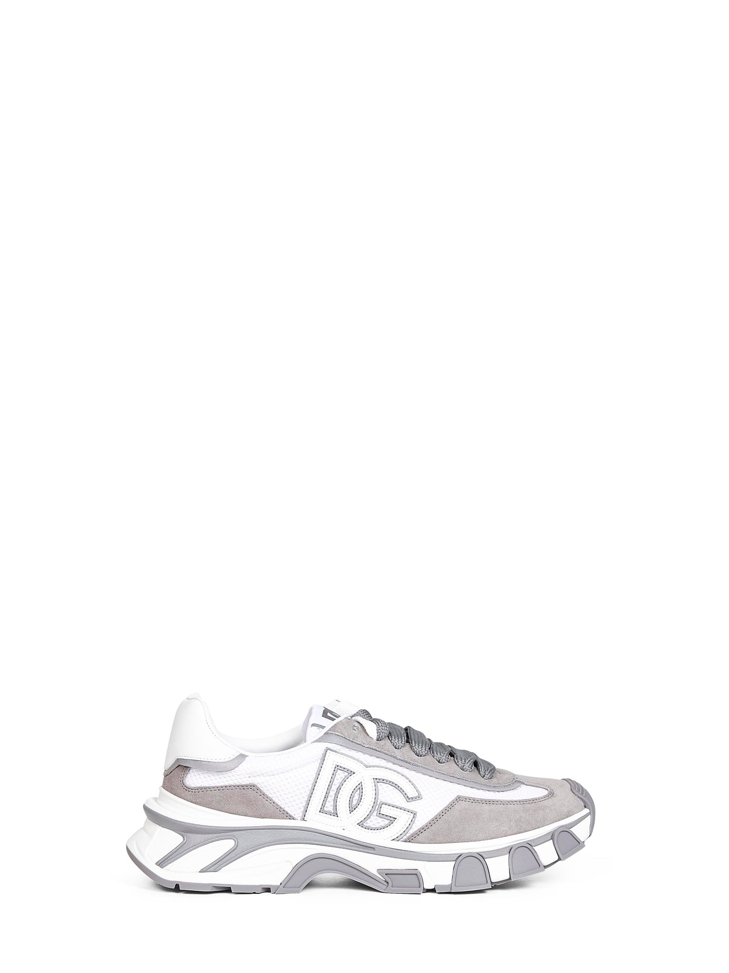 Dolce & Gabbana Men White And Grey Dg Country Road Sneakers DOLCE & GABBANA