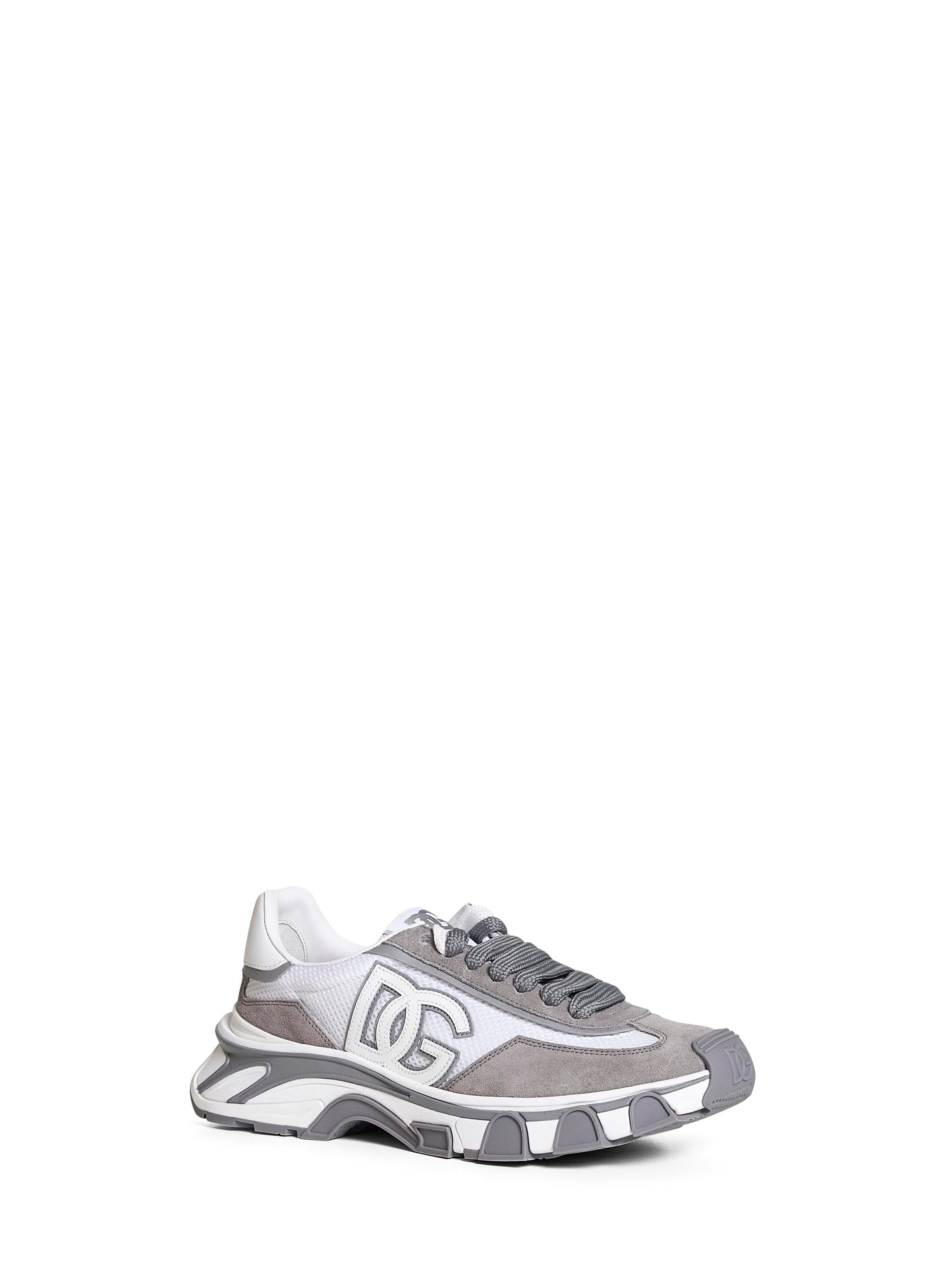 Dolce & Gabbana Men White And Grey Dg Country Road Sneakers DOLCE & GABBANA