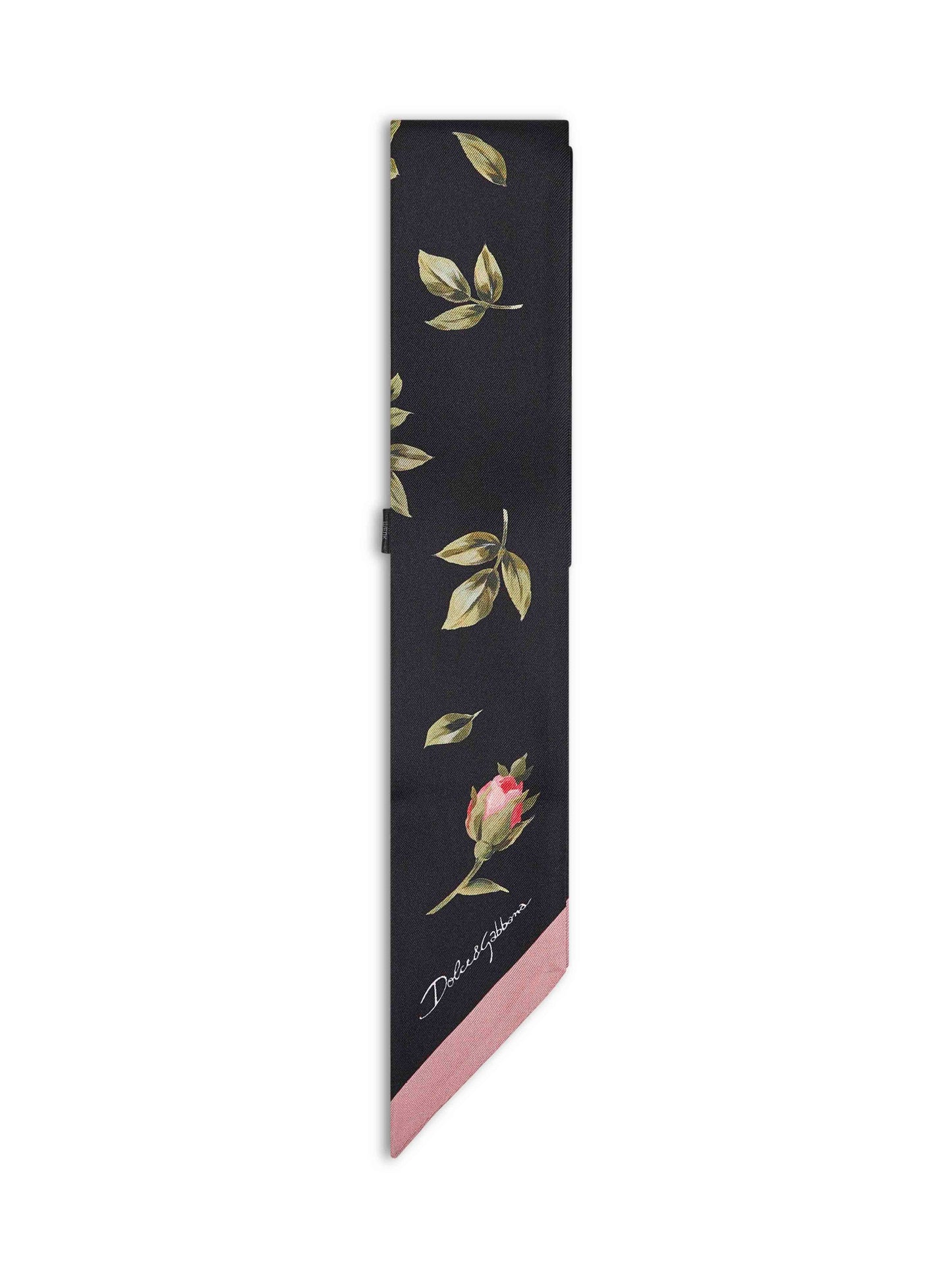 Dolce & Gabbana Women Rose Bouquet Print Silk Twill Bandeau DOLCE & GABBANA