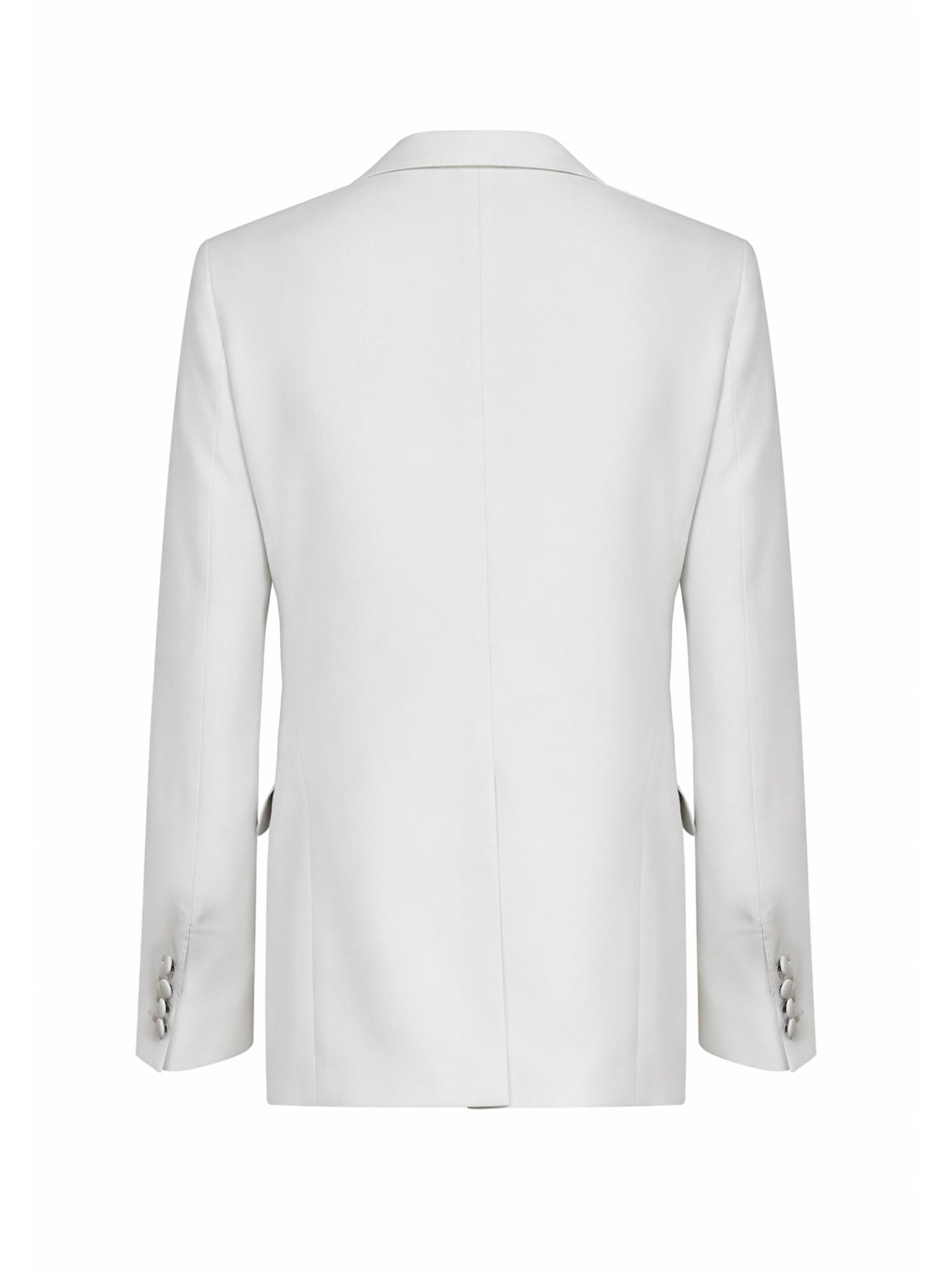 Dolce & Gabbana Men Beige Wool Poplin Single-Breasted Blazer DOLCE & GABBANA