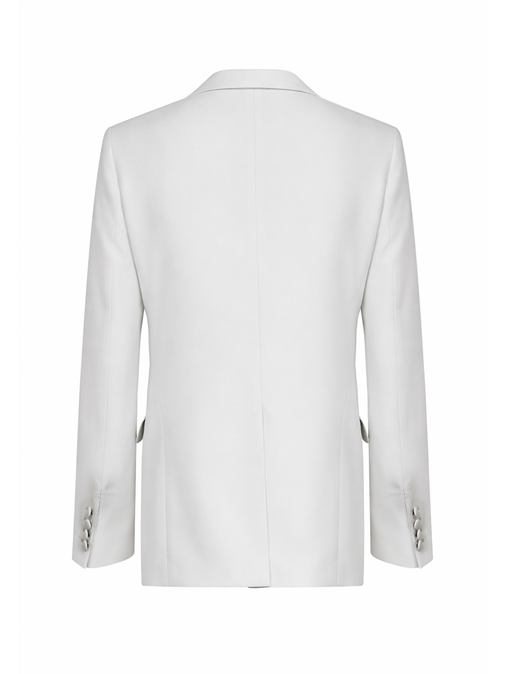 Dolce & Gabbana Men Beige Wool Poplin Single-Breasted Blazer DOLCE & GABBANA