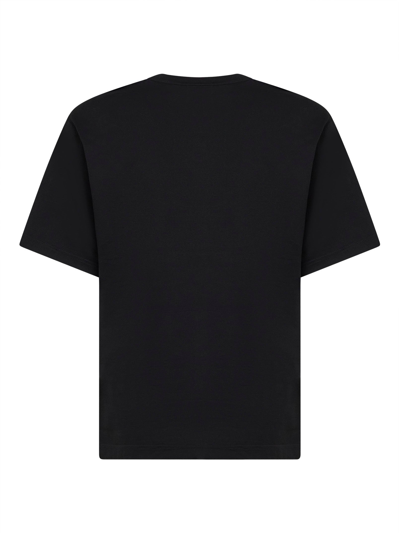 Dolce & Gabbana Men Black Jersey Logo T-Shirt DOLCE & GABBANA