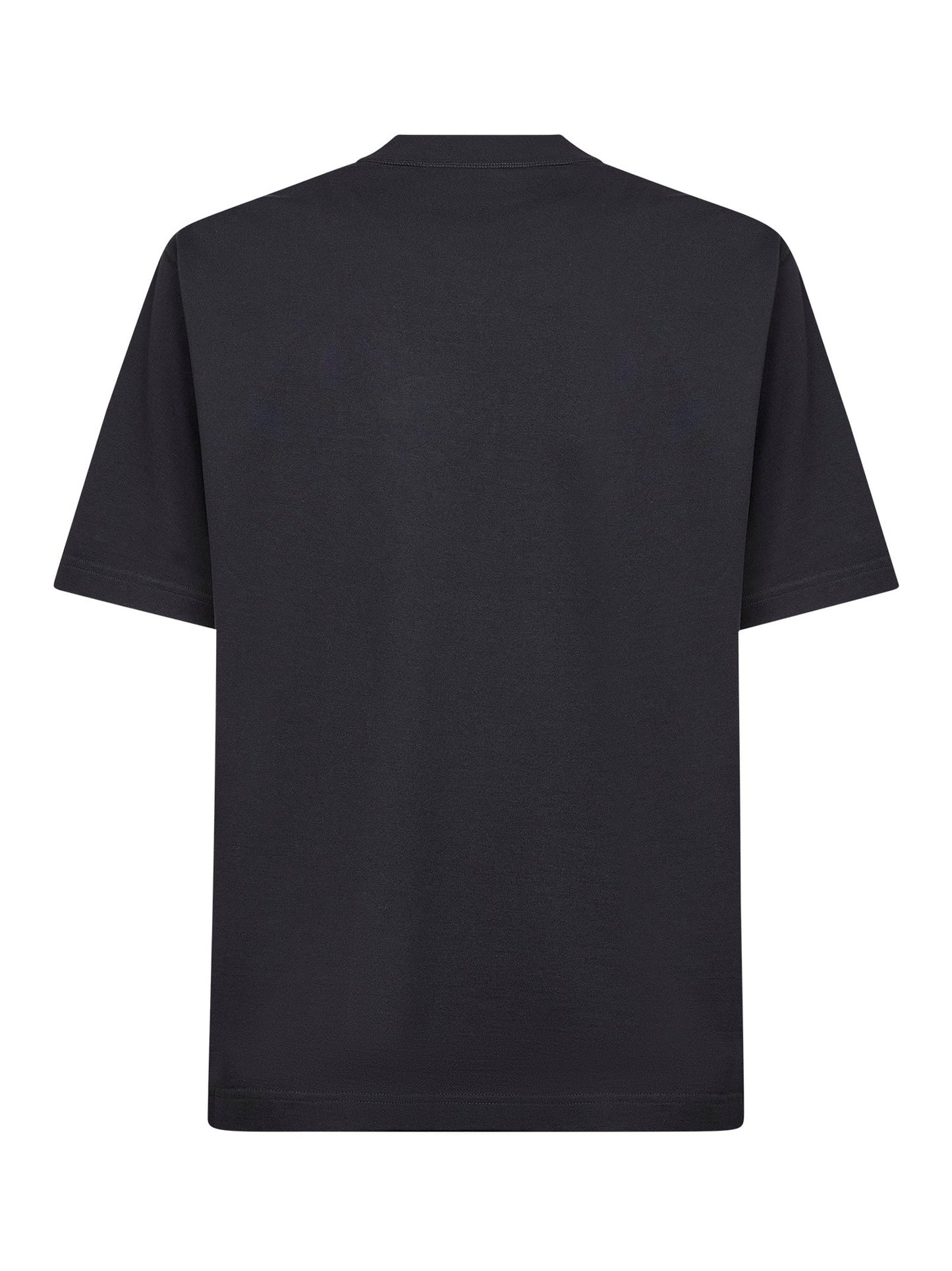 Dolce & Gabbana Men Black Cotton Jersey Logo T-Shirt DOLCE & GABBANA