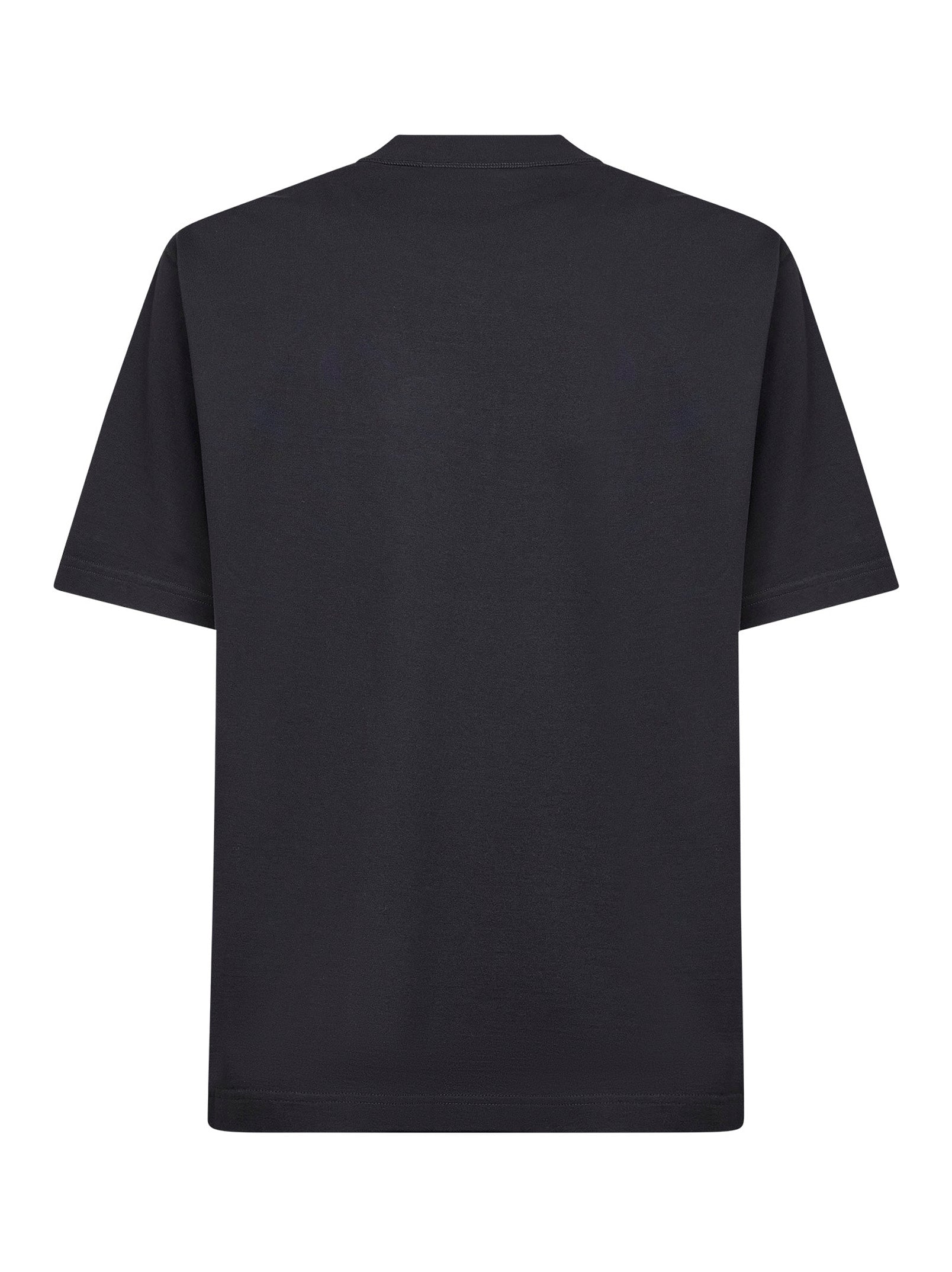 Dolce & Gabbana Men Black Cotton Jersey Logo T-Shirt DOLCE & GABBANA