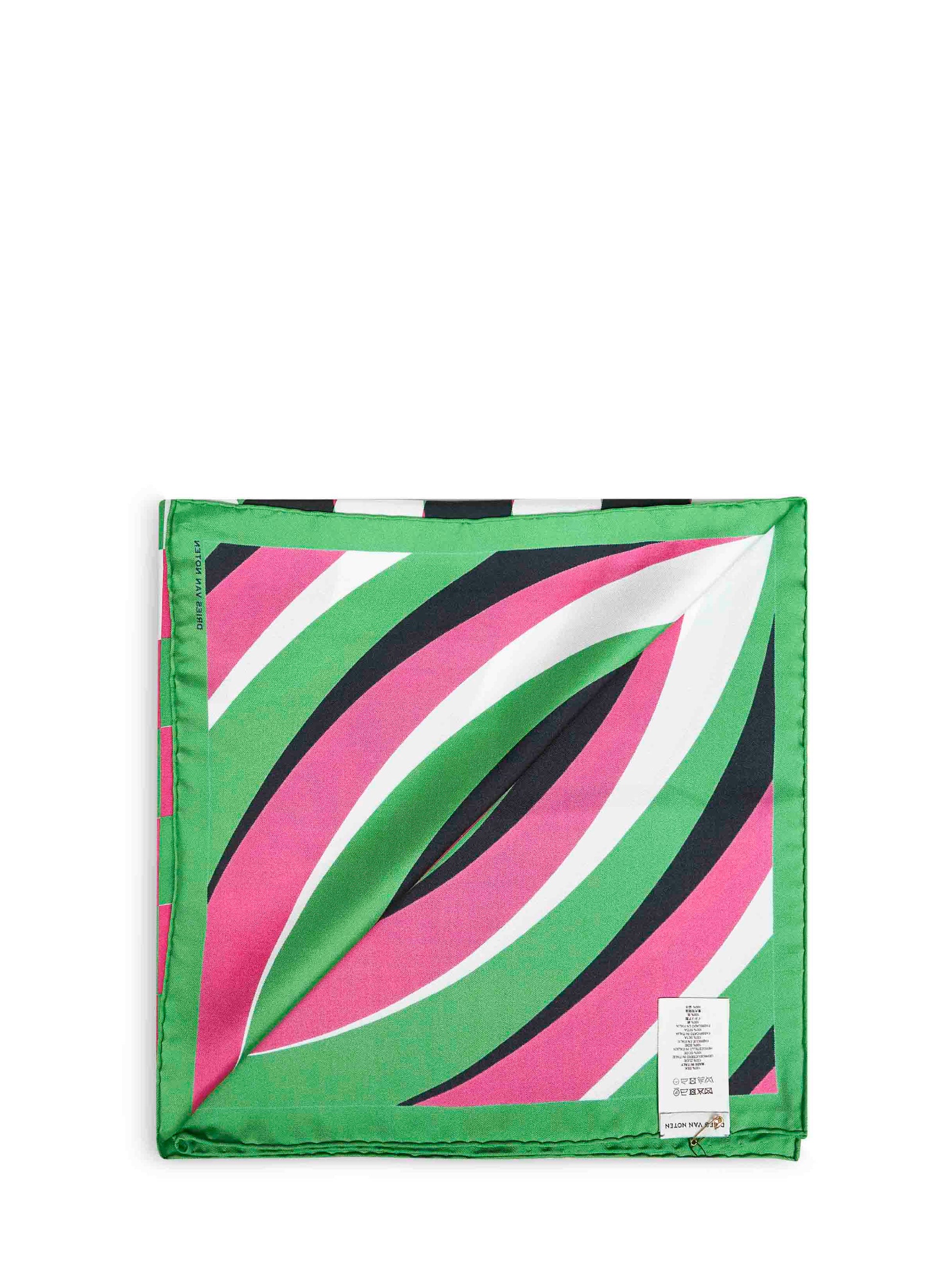 Dries Van Noten Women Graphic-Print Silk Square Scarf DRIES VAN NOTEN