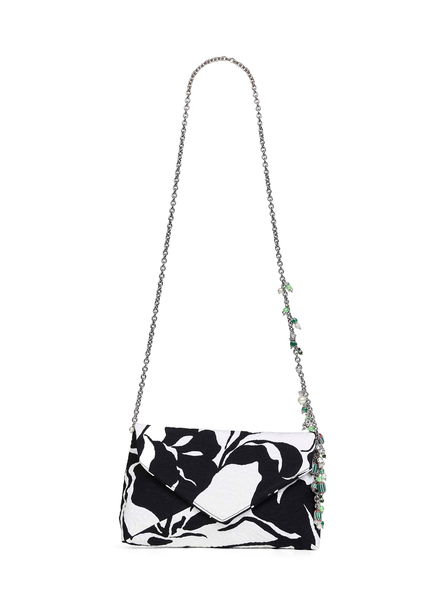 Dries Van Noten Women Black Clutch Bag With Chain Shoulder Strap DRIES VAN NOTEN