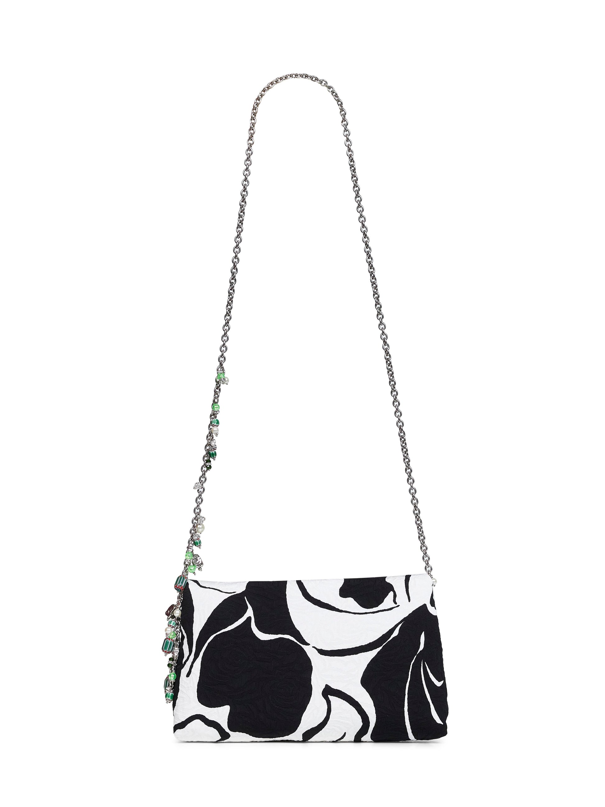 Dries Van Noten Women Black Clutch Bag With Chain Shoulder Strap DRIES VAN NOTEN
