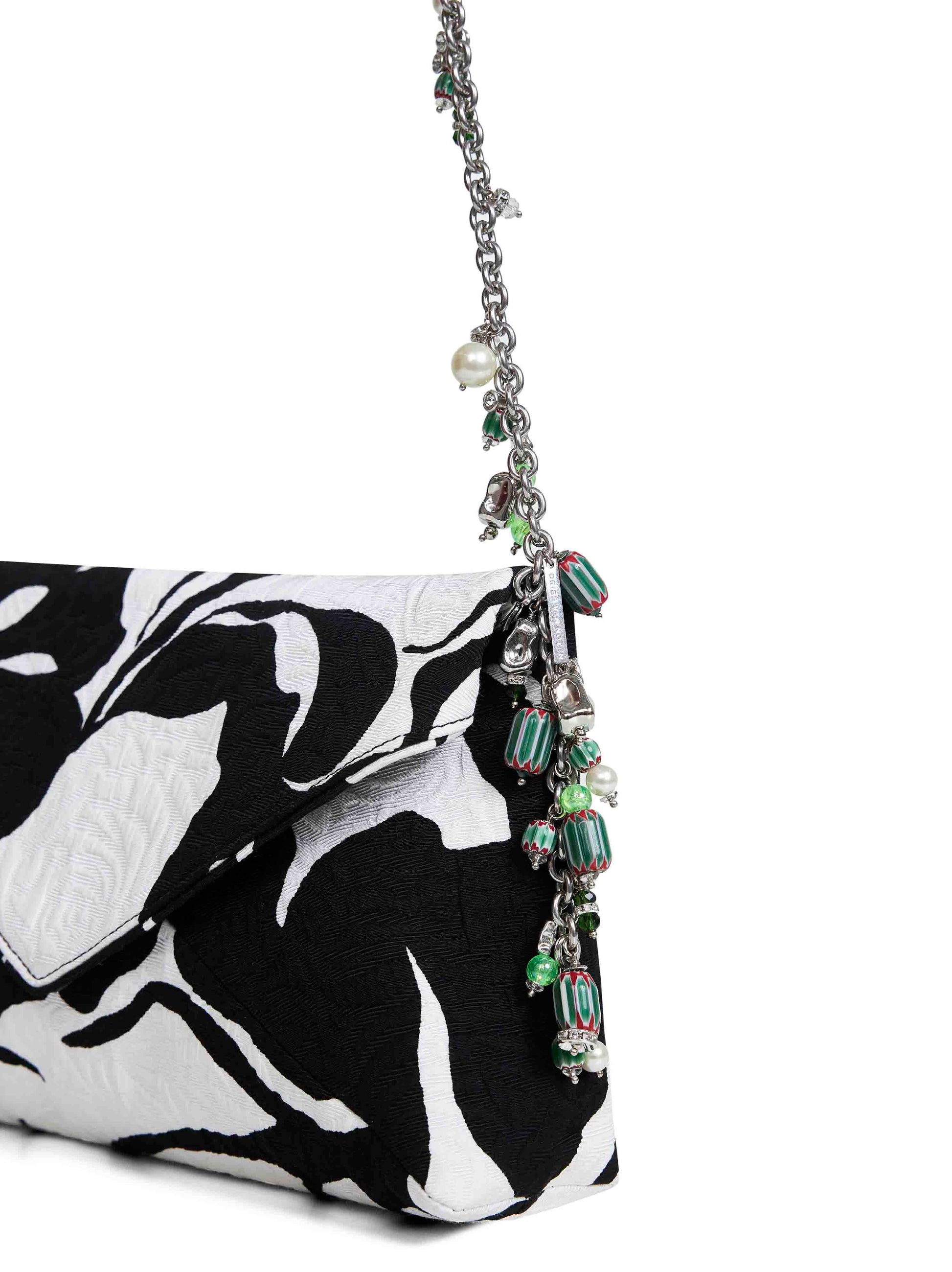 Dries Van Noten Women Black Clutch Bag With Chain Shoulder Strap DRIES VAN NOTEN