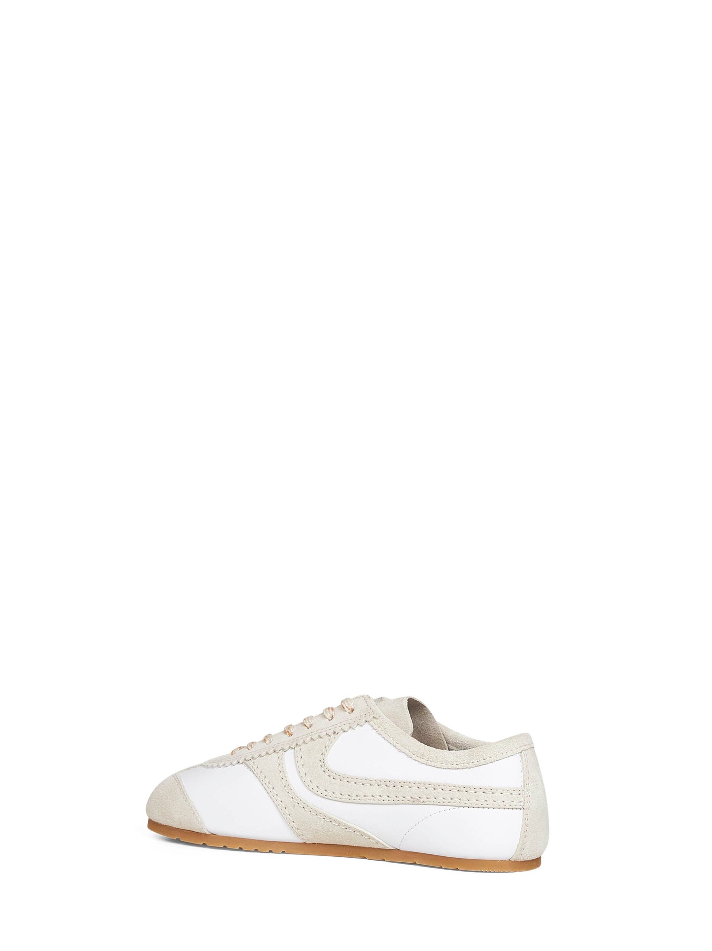 Dries Van Noten Women White Nappa Leather Sneakers With Suede Details DRIES VAN NOTEN