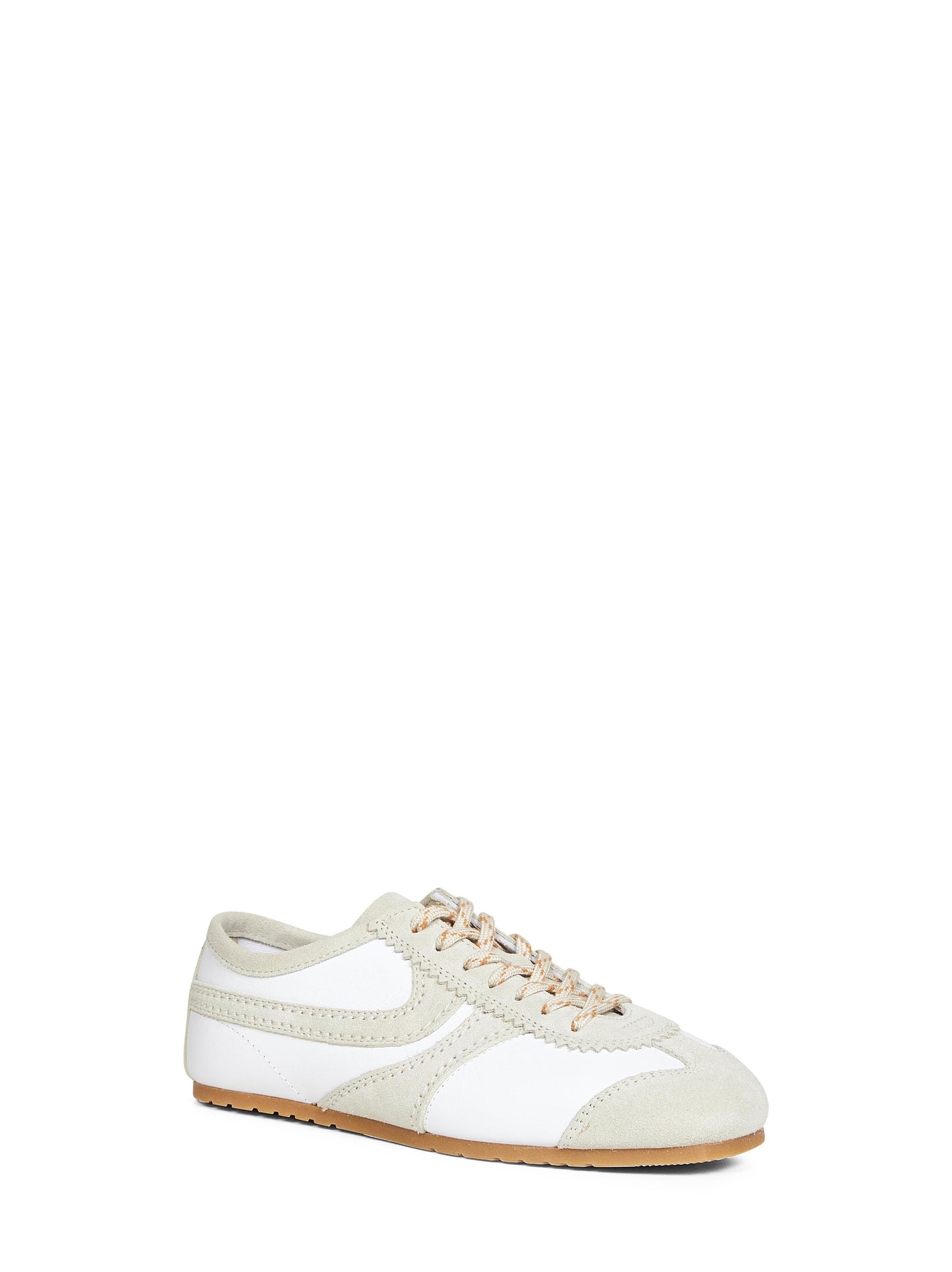 Dries Van Noten Women White Nappa Leather Sneakers DRIES VAN NOTEN