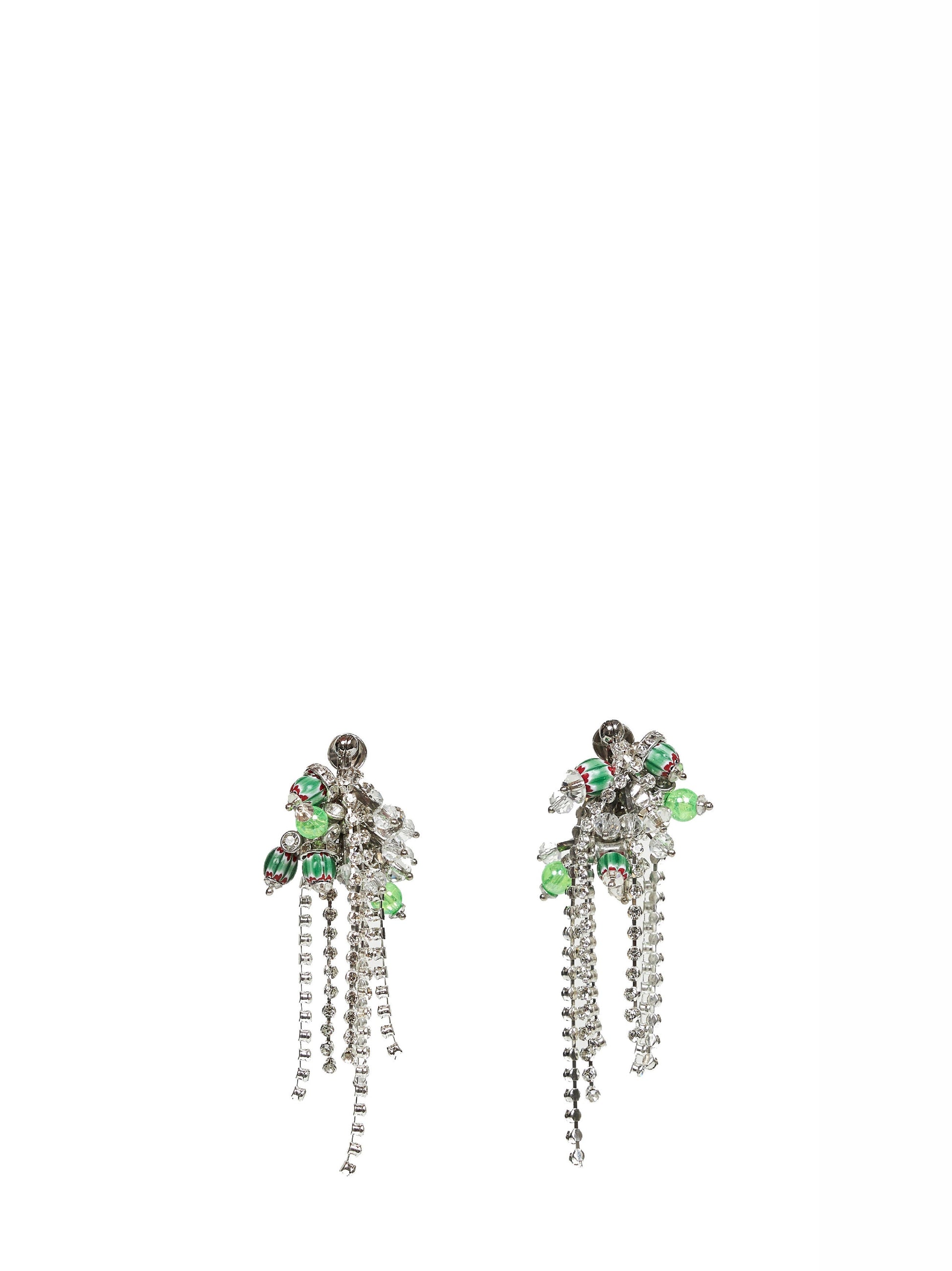 Dries Van Noten Women Brass Beads And Crystals-Embellished Earrings DRIES VAN NOTEN