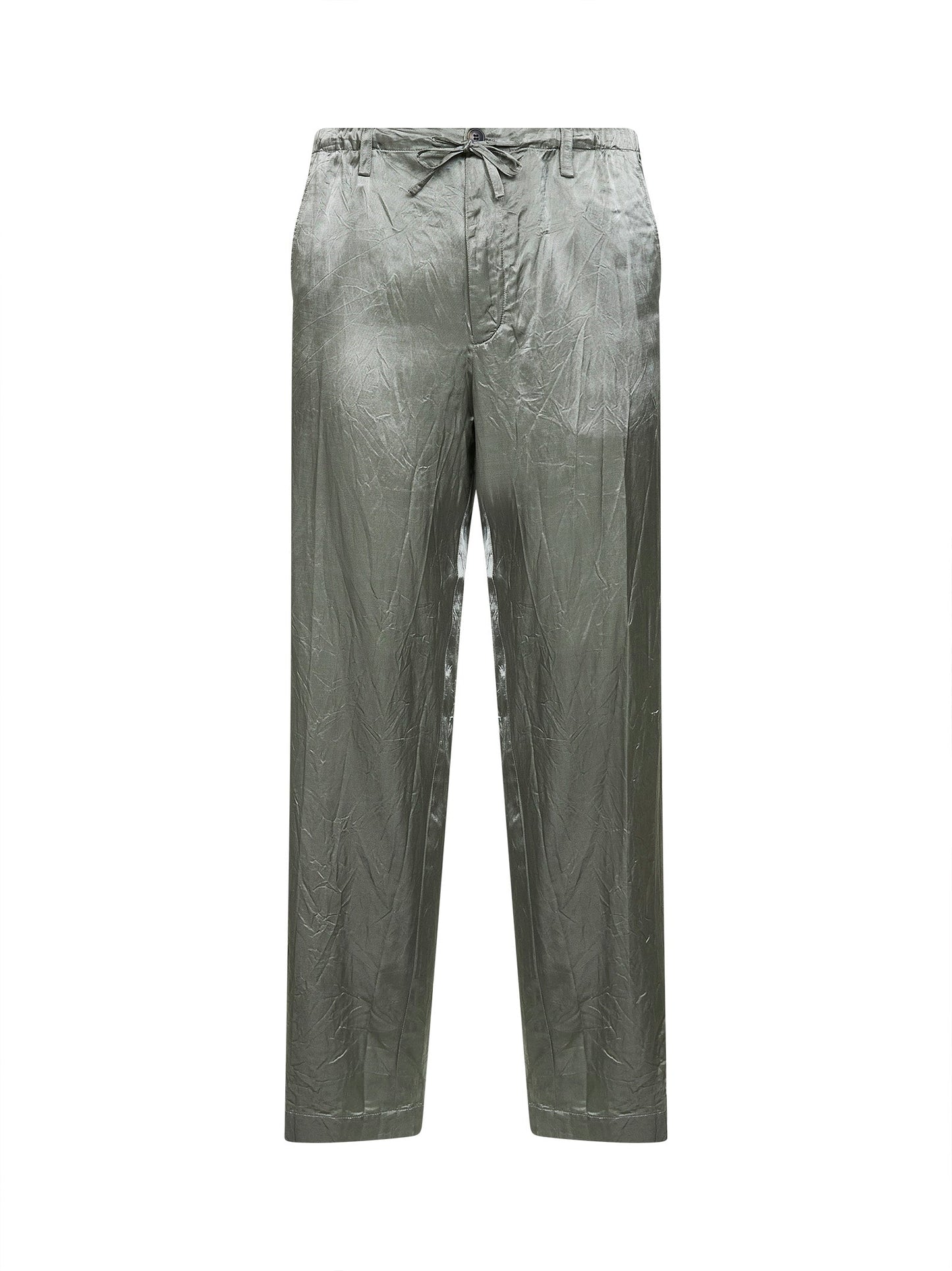 Dries Van Noten Men Mint Green Viscose And Cotton Straight-Leg Trousers DRIES VAN NOTEN